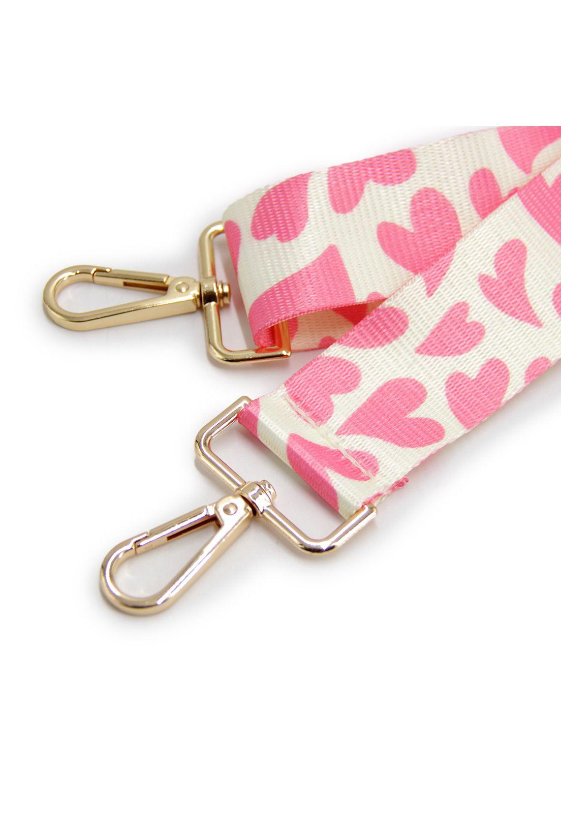Strap para cartera print corazones -2