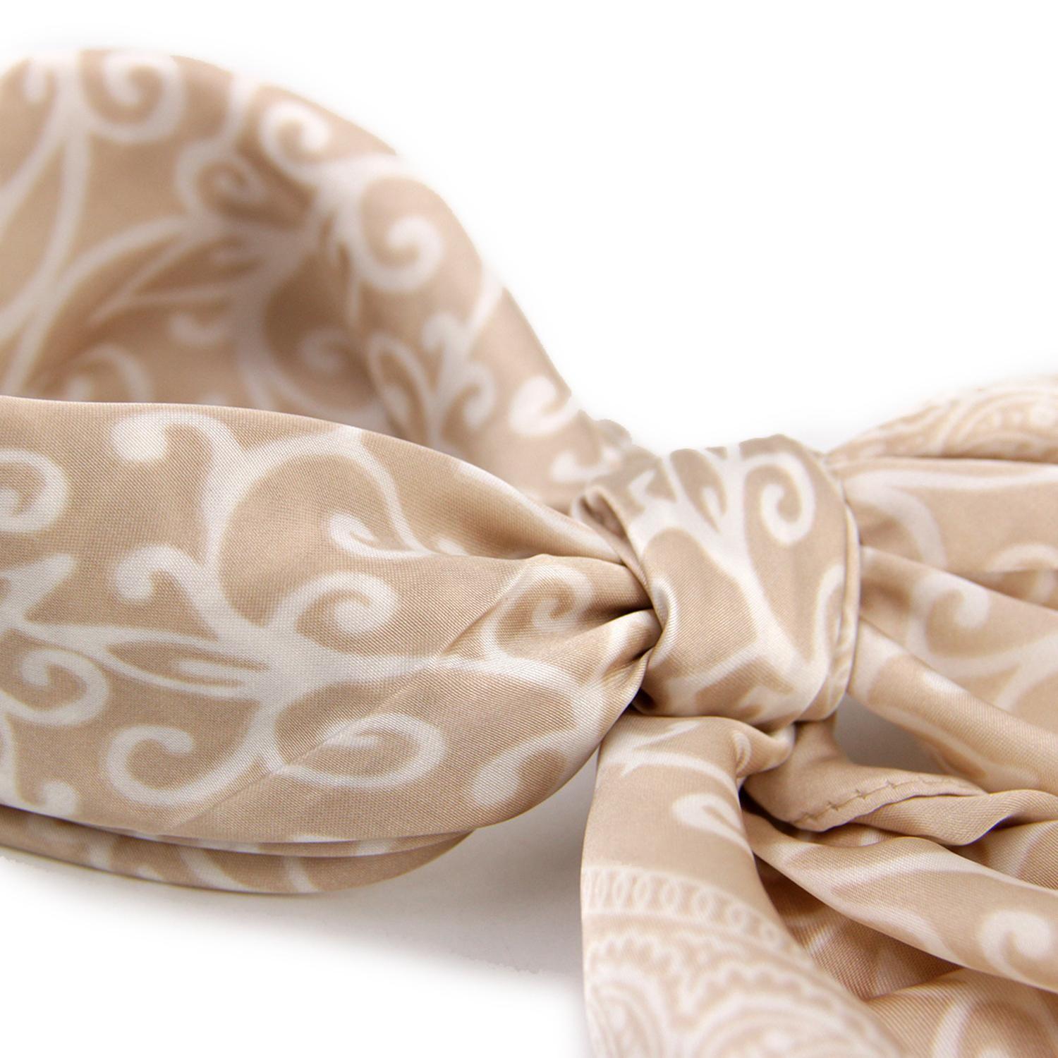 Pañuelo de satin estampado vintage-3