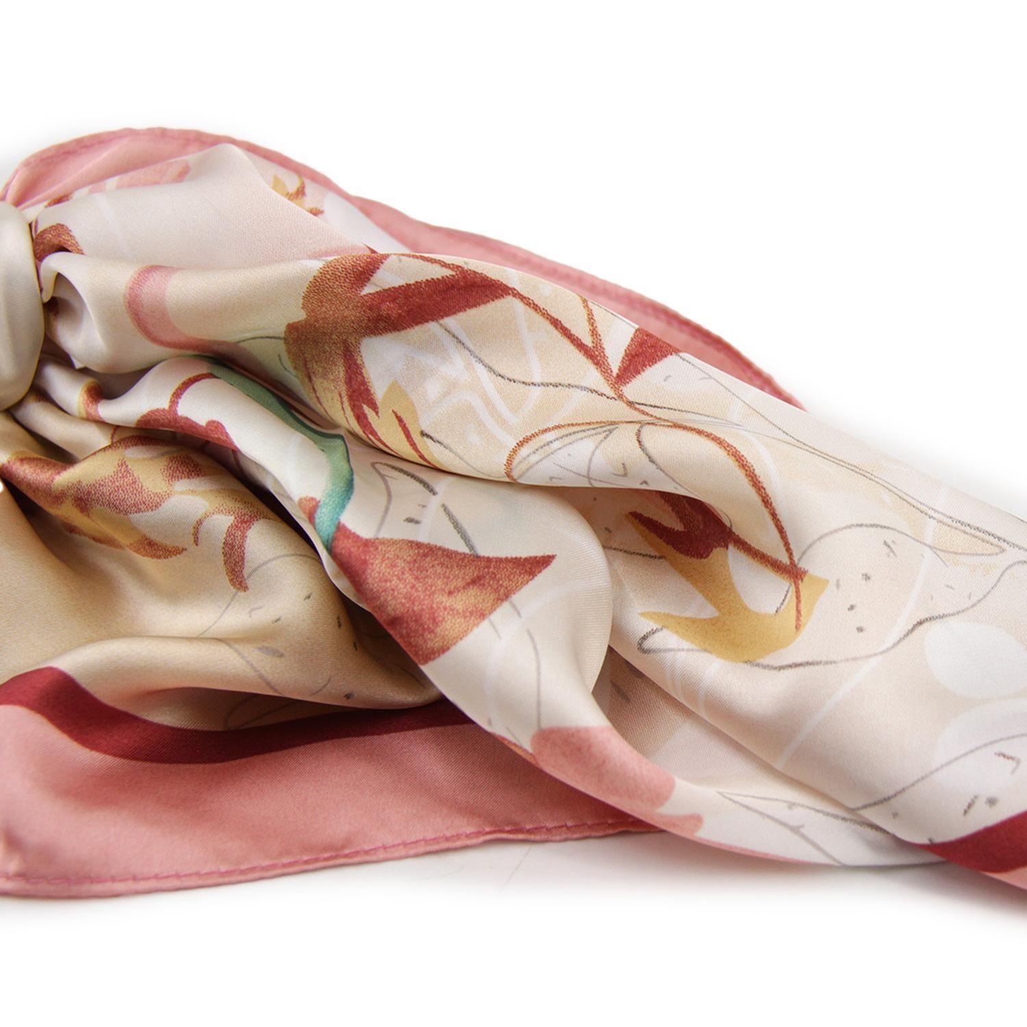 Pañuelo mediano floral filo color-2