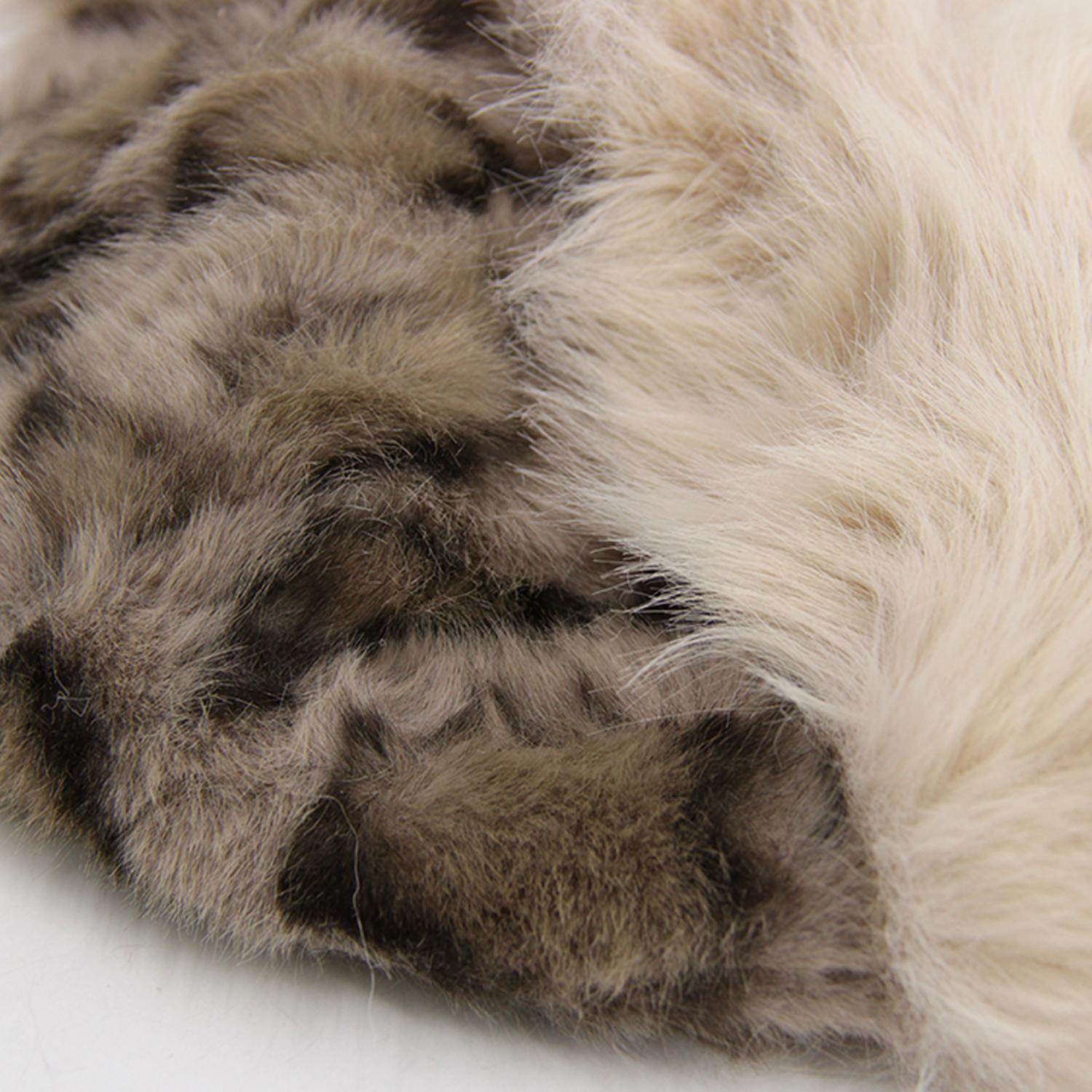 Gorro Ruso Mujer Peludo Animal Print Invierno Suave Abrigado-1