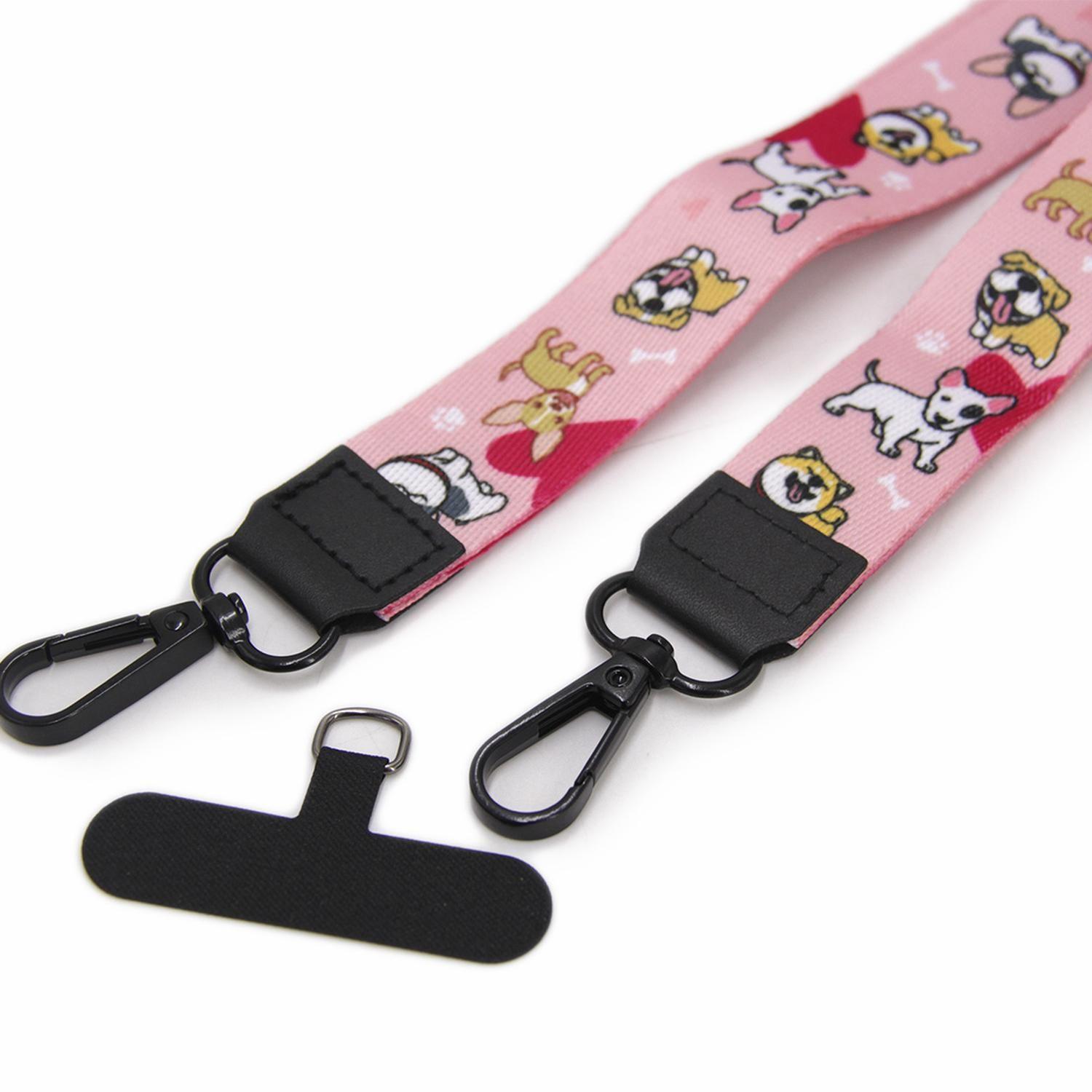 Strap lanyard para celular- llaves - credenciales print perritos-2