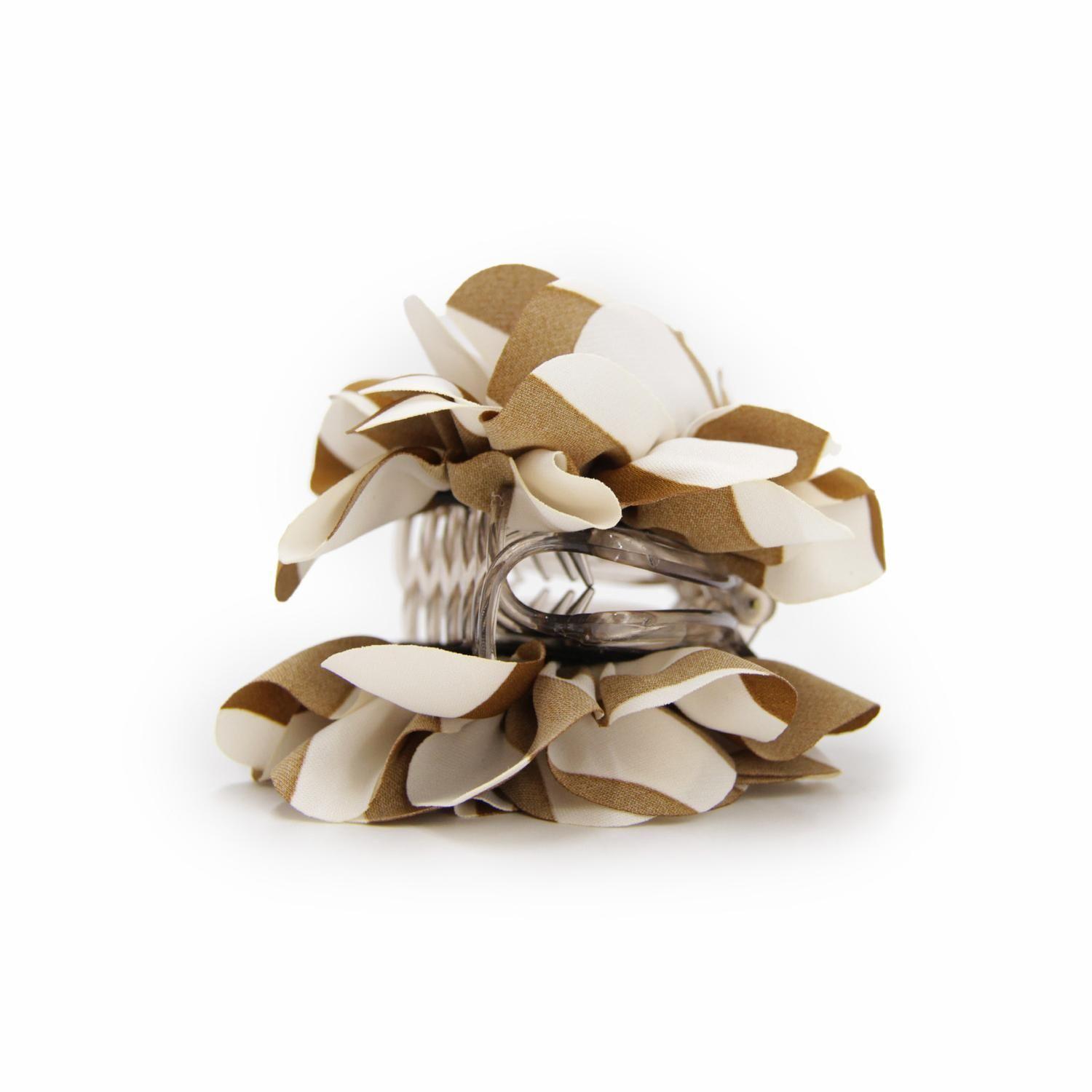 Pinche Traba Para El Cabello flor tela print cebra-2