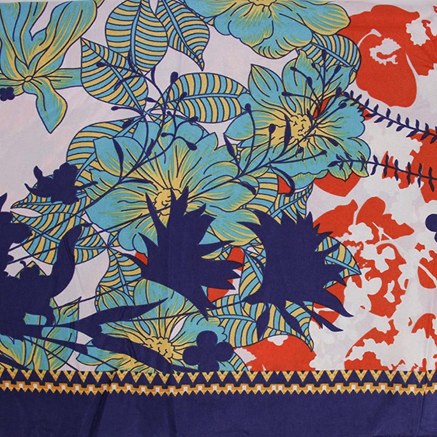 Salida De Playa Verano - Pareo Playero Floral tropical-2