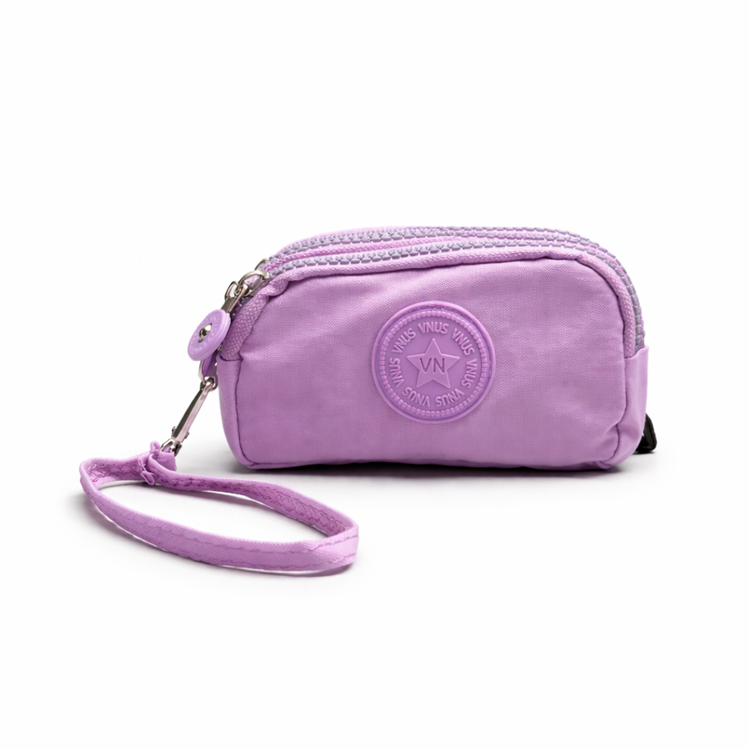 Monedero Triple Cierre Con Strap Billetera Mujer-0
