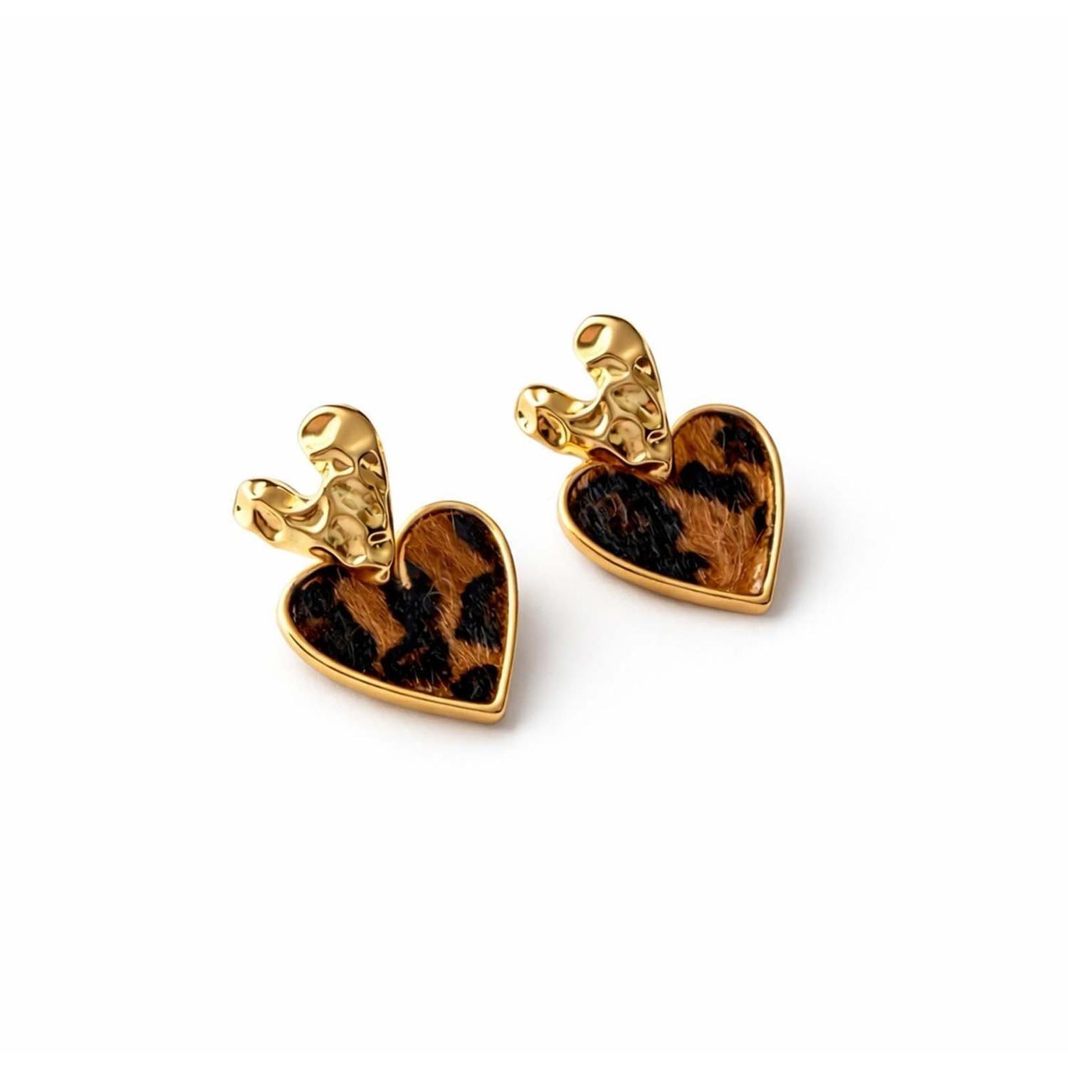Aros Corazón Prin Zarcillos Aretes De Acero Inoxidable Mujer-2