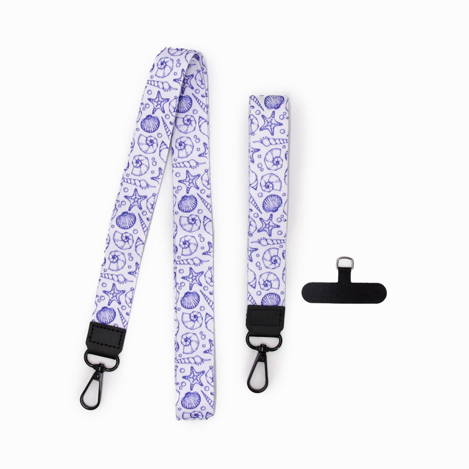 Strap lanyard para celular- llaves - credenciales print marino-2