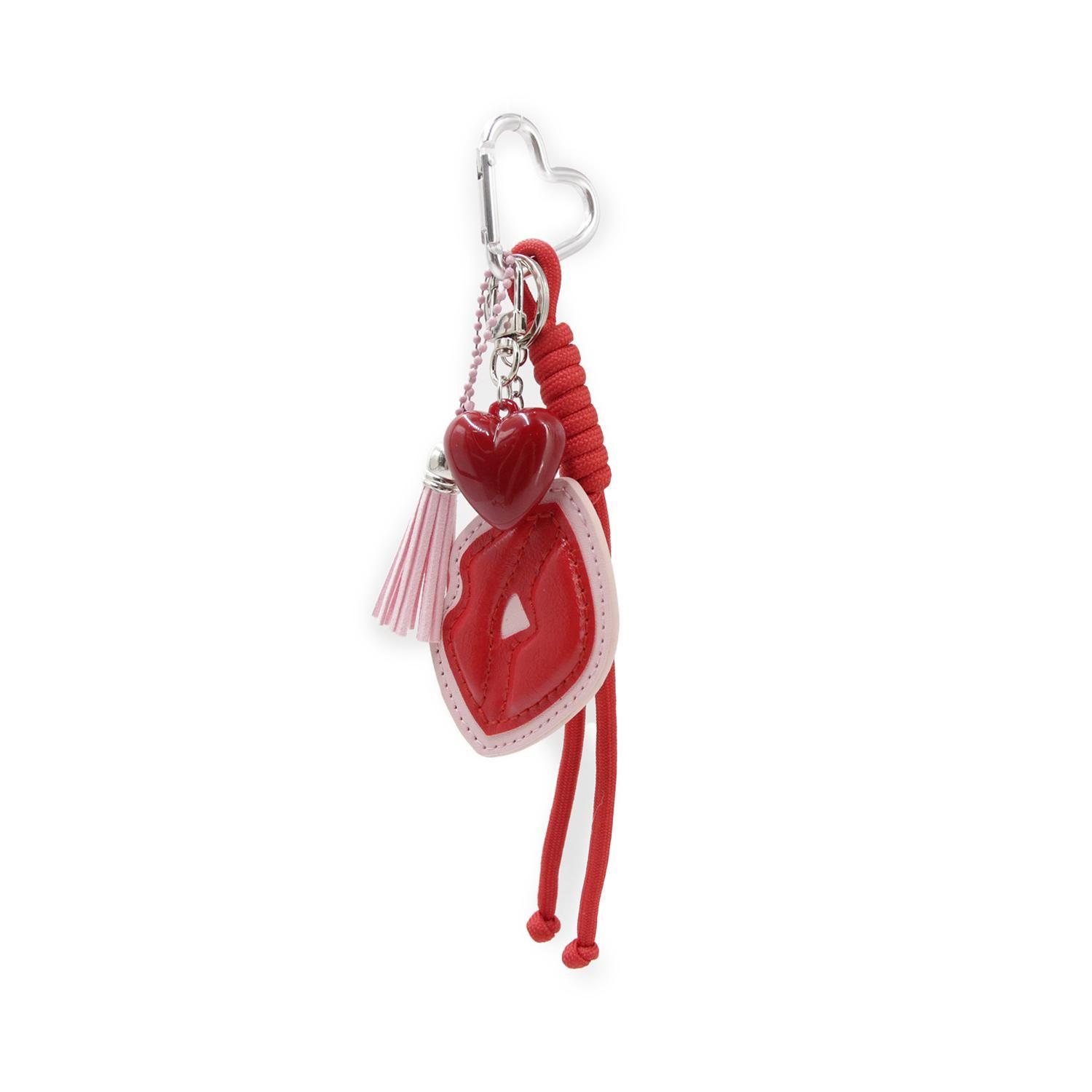 Llavero Charm Colgante Cuerda Con Beso Cute Para Bolso 23cm-2