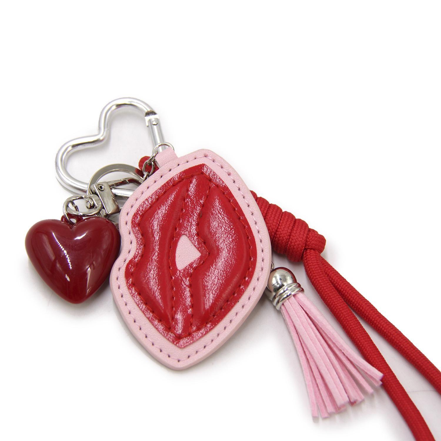 Llavero Charm Colgante Cuerda Con Beso Cute Para Bolso 23cm-3