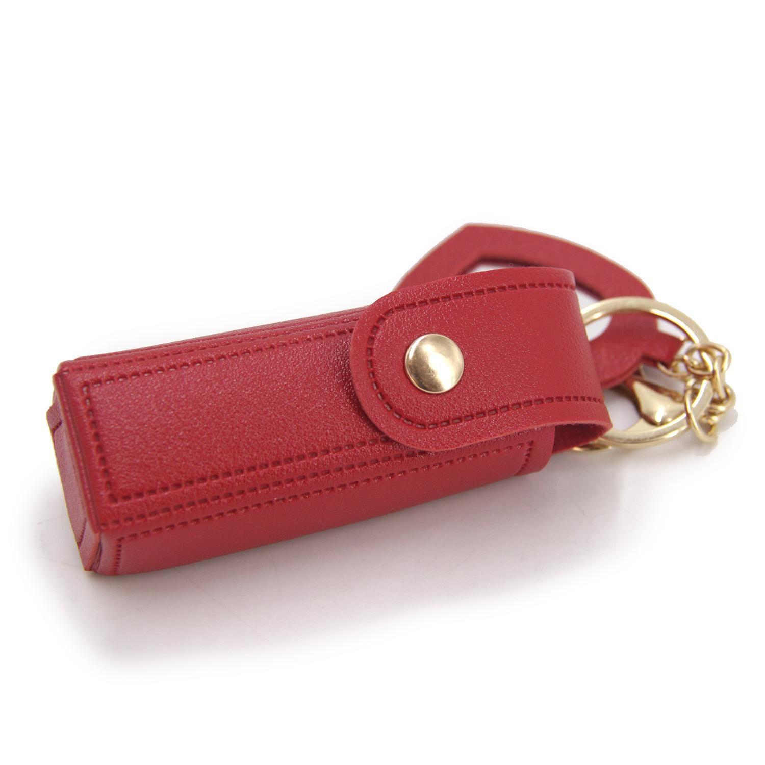 Accesorio Llavero charm para bolso-cartera porta lip gloss con espejo corazon-3
