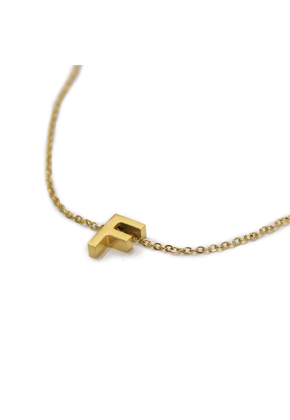 Collar de acero letra "F" Accesoría-0