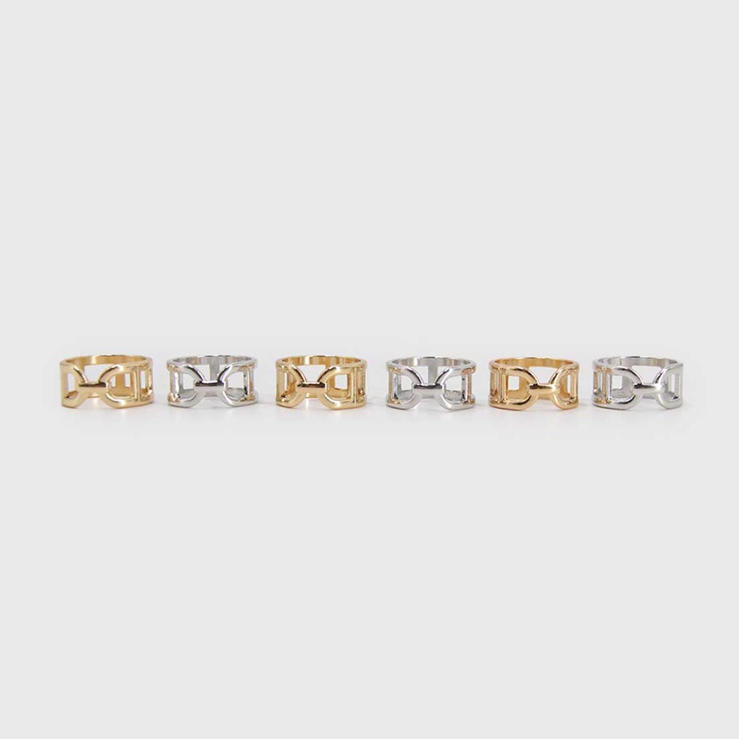 Pack 6un - Prendedor Broche Pasa Pañuelos Cruzado Con Strass-8
