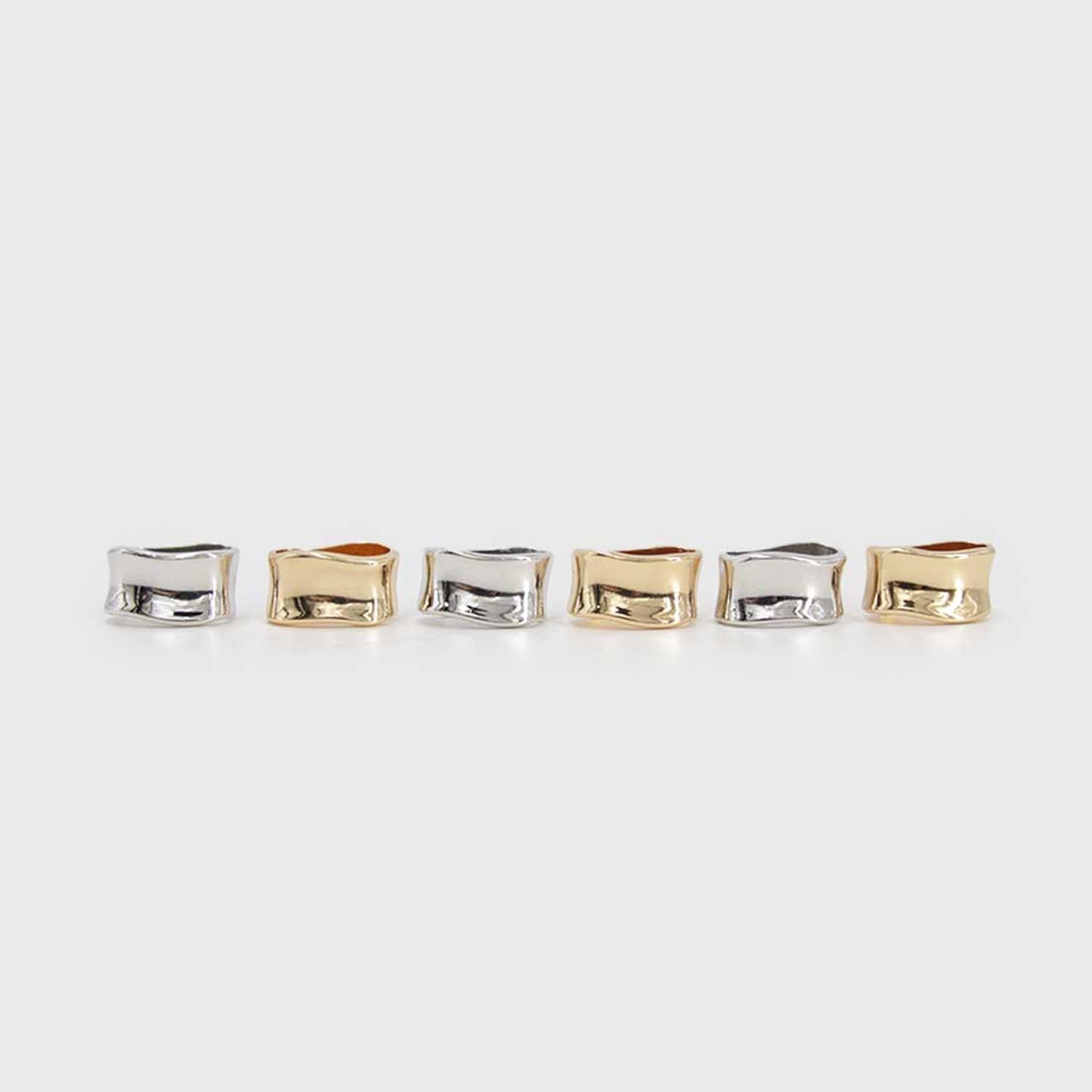 Pack 6un - Prendedor Broche Pasa Pañuelos Rectangular Mujer-6