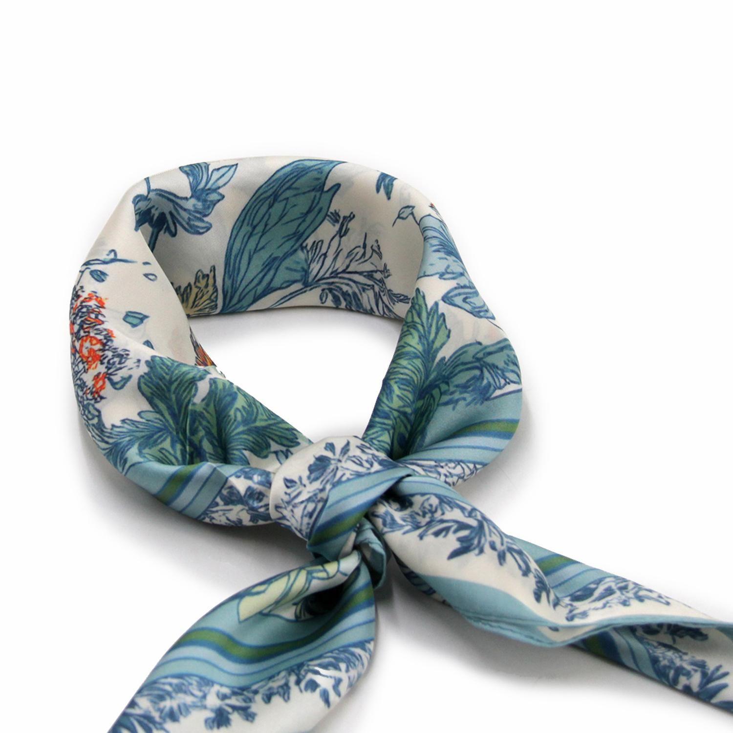 Pañuelo De Mujer Tipo Seda 70x70 Cm Diseño 370-2