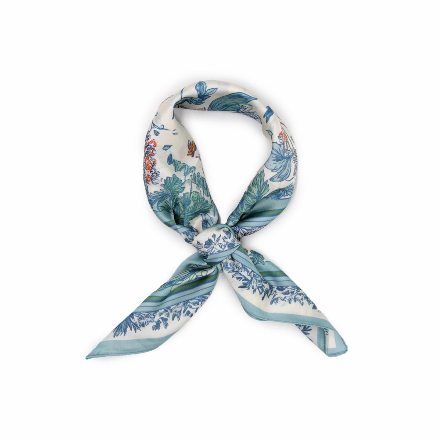 Pañuelo De Mujer Tipo Seda 70x70 Cm Diseño 370-3