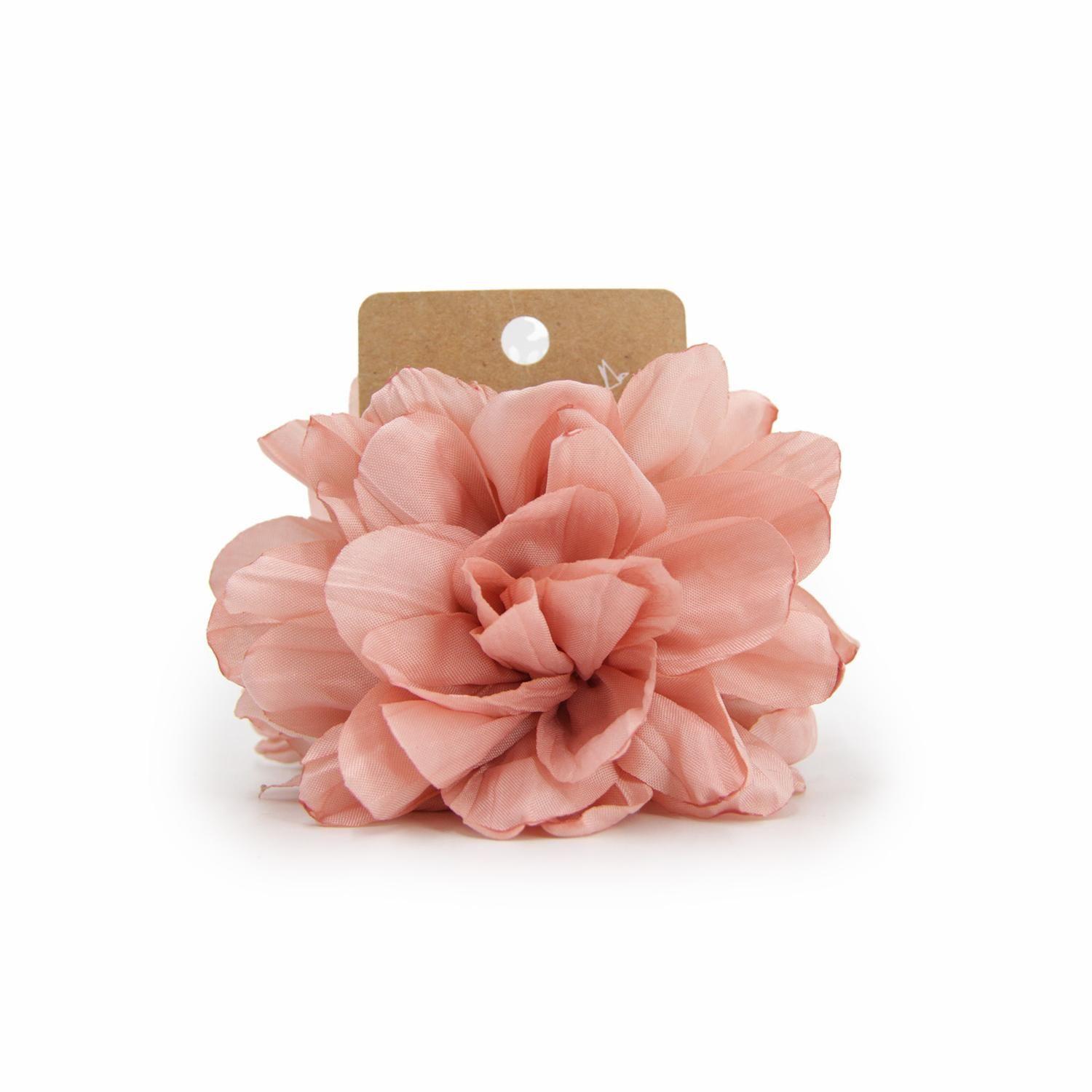 Traba Para El Pelo Flor De Tela 10 Cm Accesorio Mujer-0