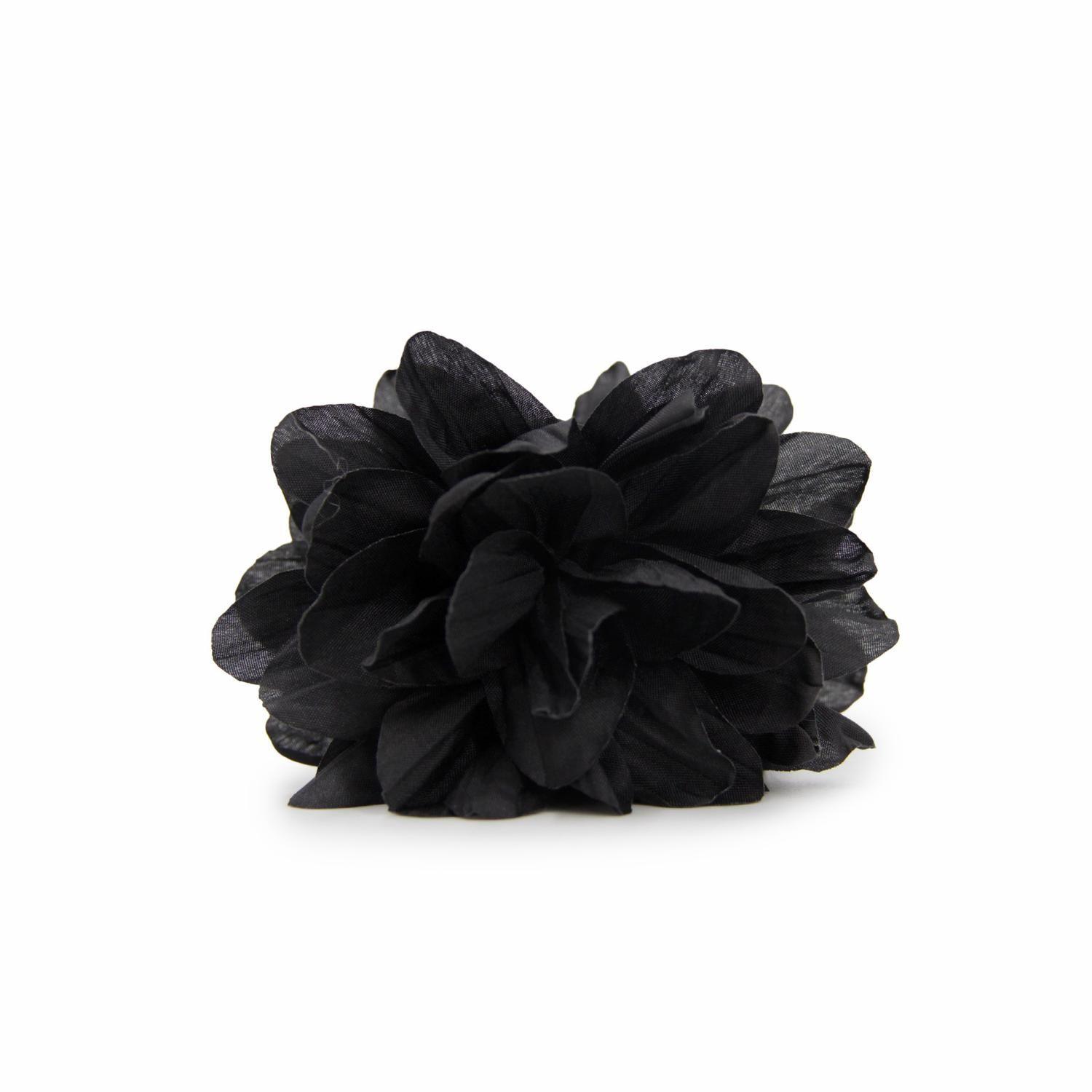 Traba Para El Pelo Flor De Tela 10 Cm Accesorio Mujer-0