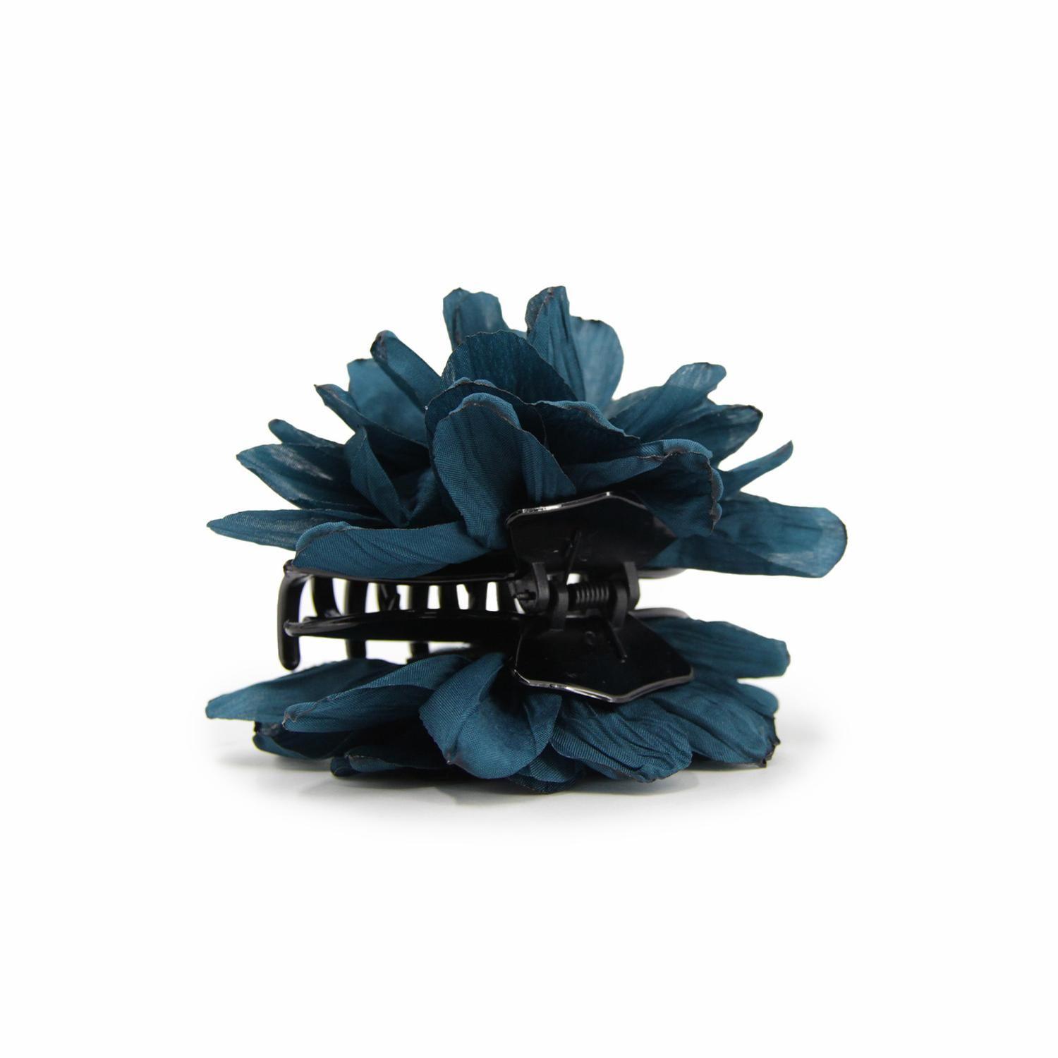Traba Para El Pelo Flor De Tela 10 Cm Accesorio Mujer-1