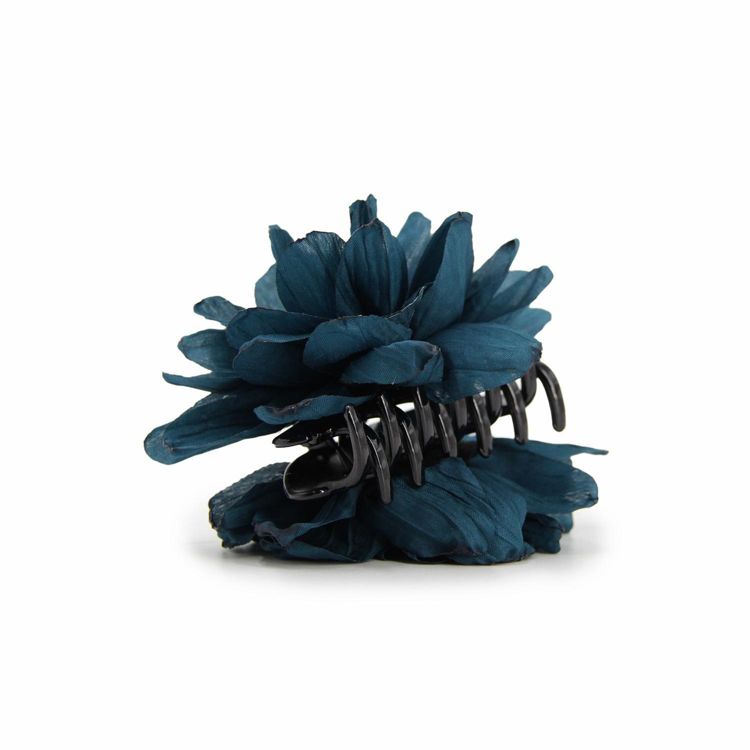 Traba Para El Pelo Flor De Tela 10 Cm Accesorio Mujer-2