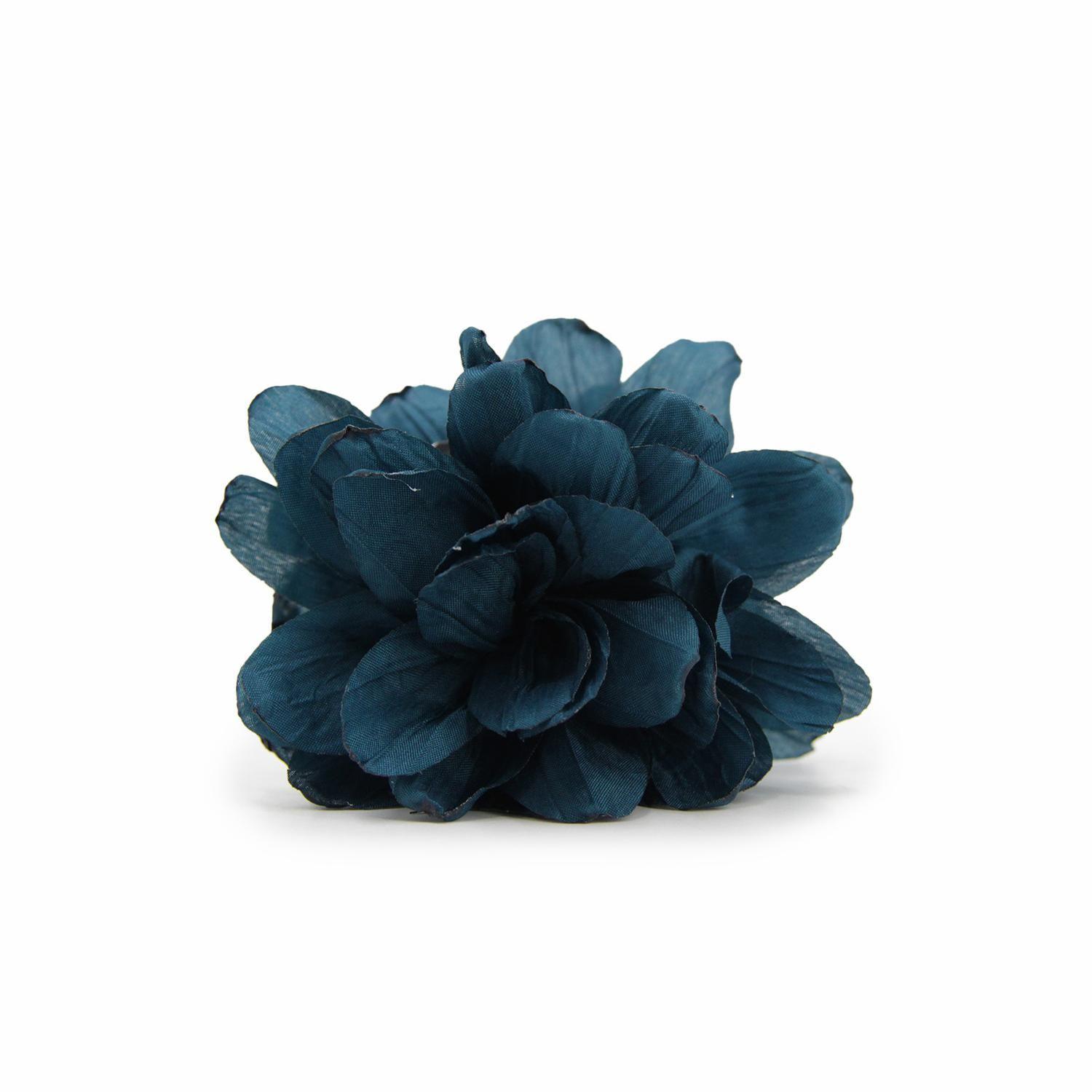 Traba Para El Pelo Flor De Tela 10 Cm Accesorio Mujer-3