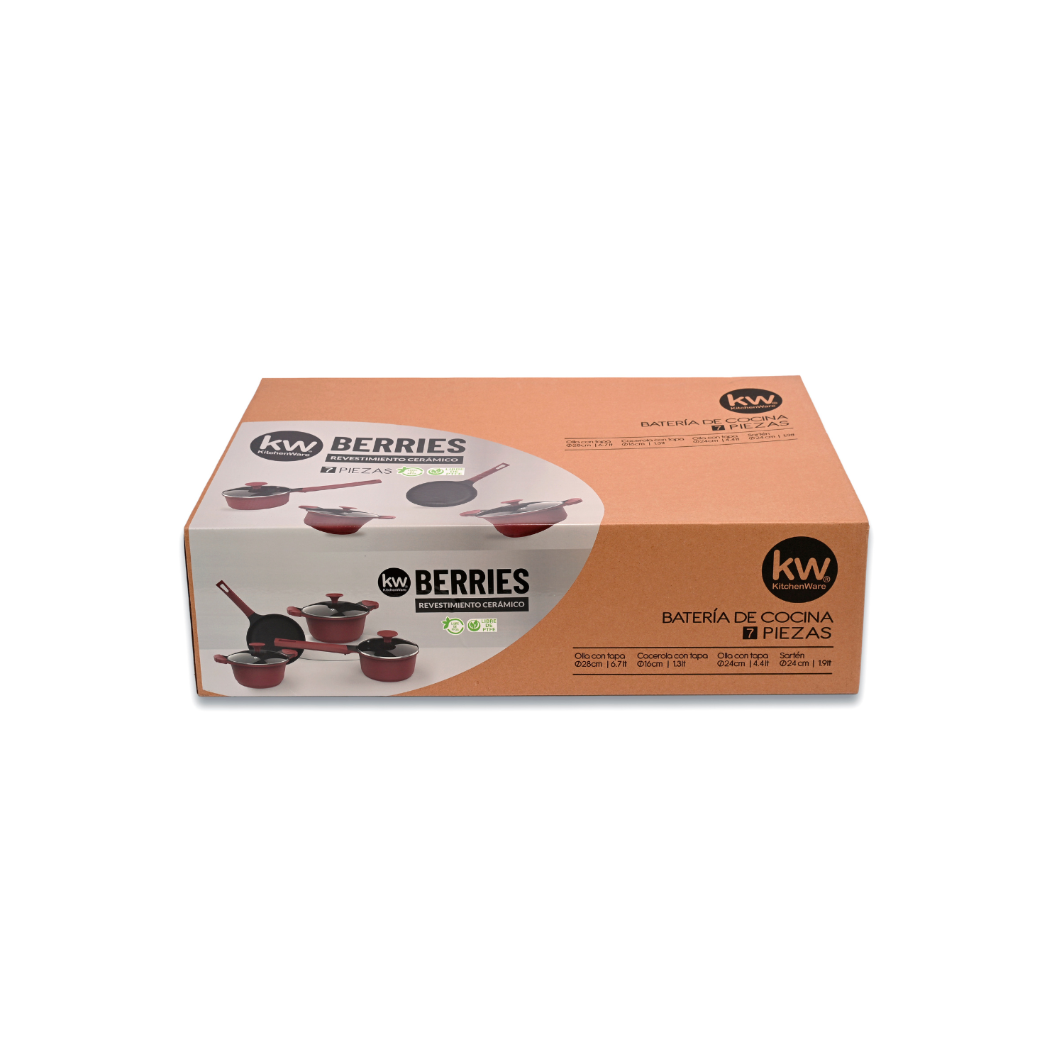 BATERIA DE COCINA 7 PIEZAS ALUMINIO FUNDIDO BERRIES-6