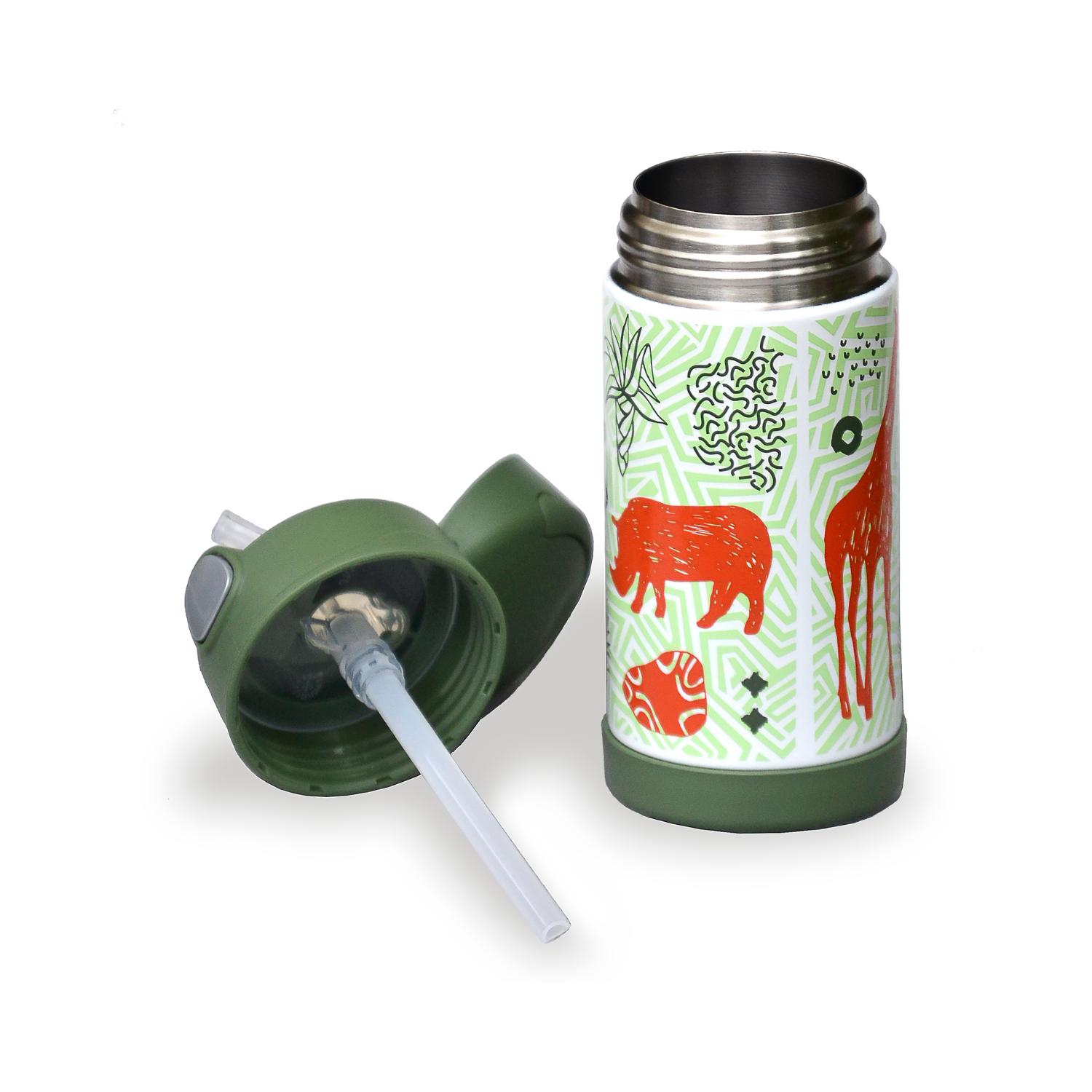 BOTELLA HIDRATACION ACERO INOXIDABLE JUNGLE KINGDOM  355ML-2