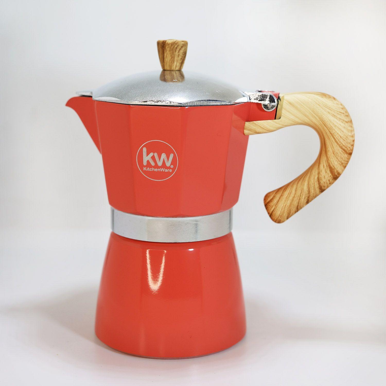 CAFETERA ITALIA ALUMUNIO 6 TAZAS 300ML SALMON-4