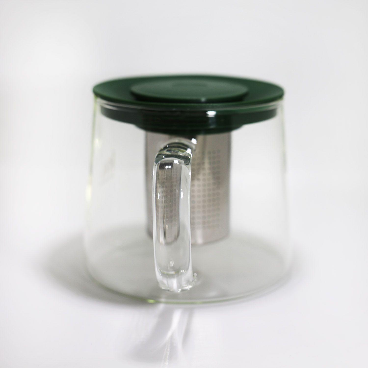 TETERA VIDRIO BOROSILICATO CON INFUSOR 1 LT VERDE-2