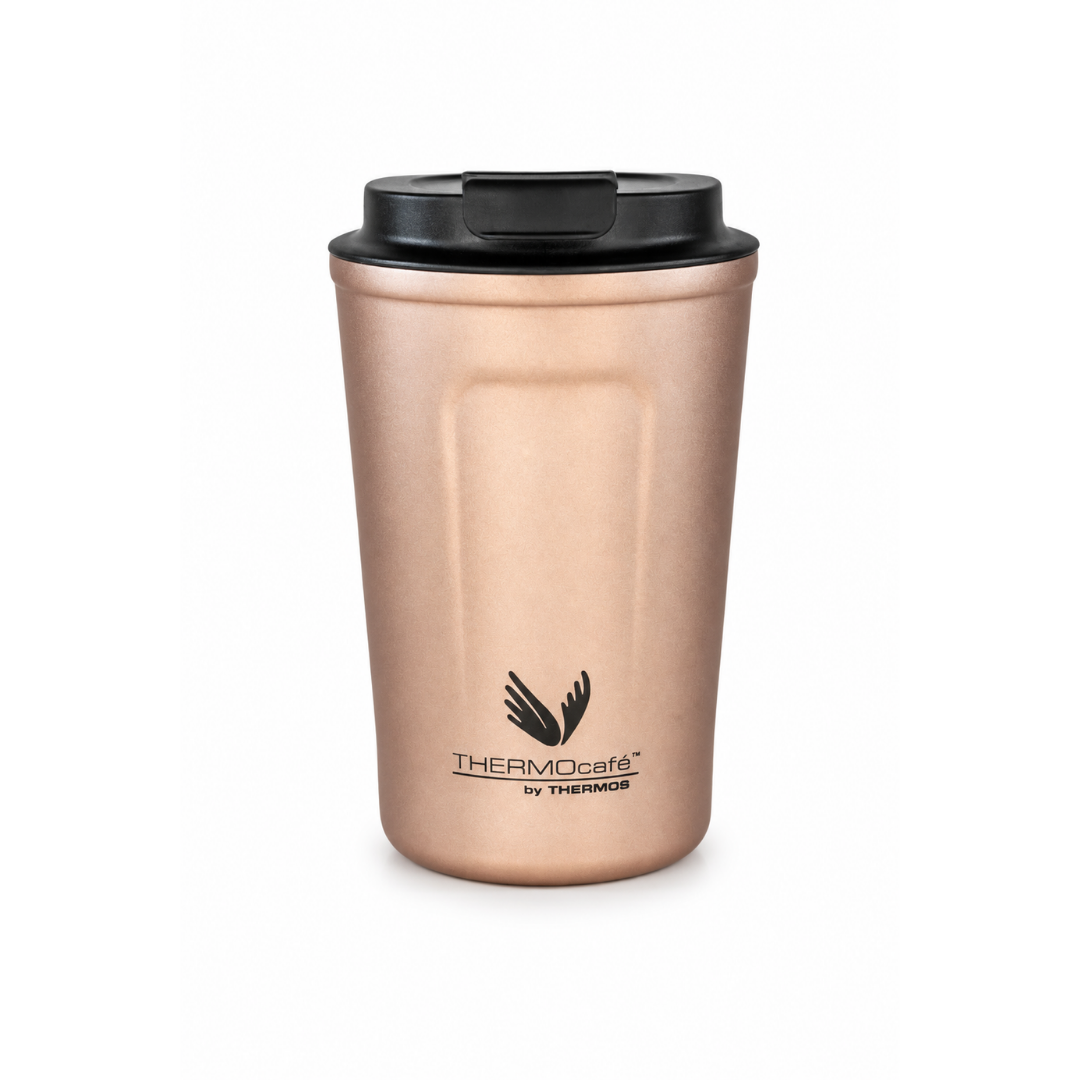 VASO TÉRMICO ACERO INOXIDABLE FLIP LID 350 ML ROSE-0