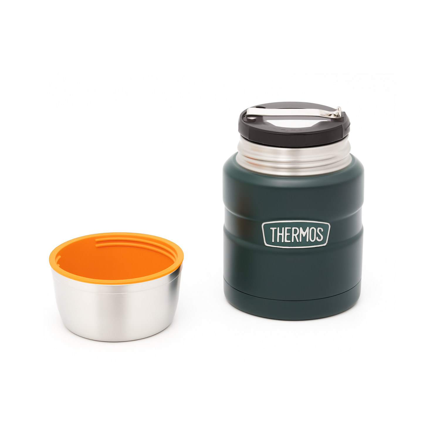 TERMO COMIDA ACERO INOX KING 470ML MATT GREEN-4
