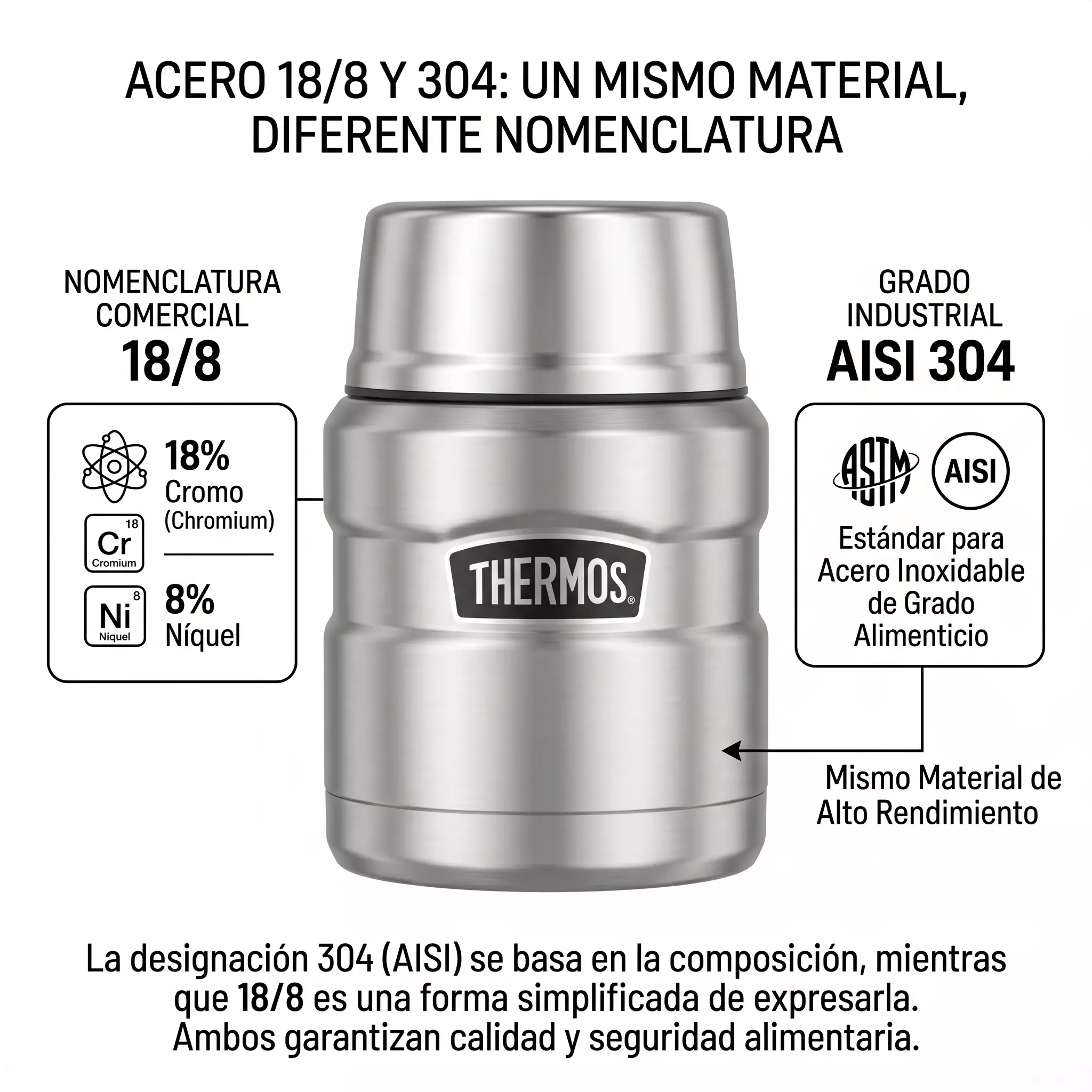 TERMO COMIDA ACERO INOX KING 470ML MATT GREEN-3