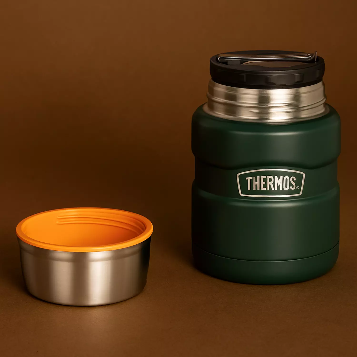 TERMO COMIDA ACERO INOX KING 470ML MATT GREEN-4