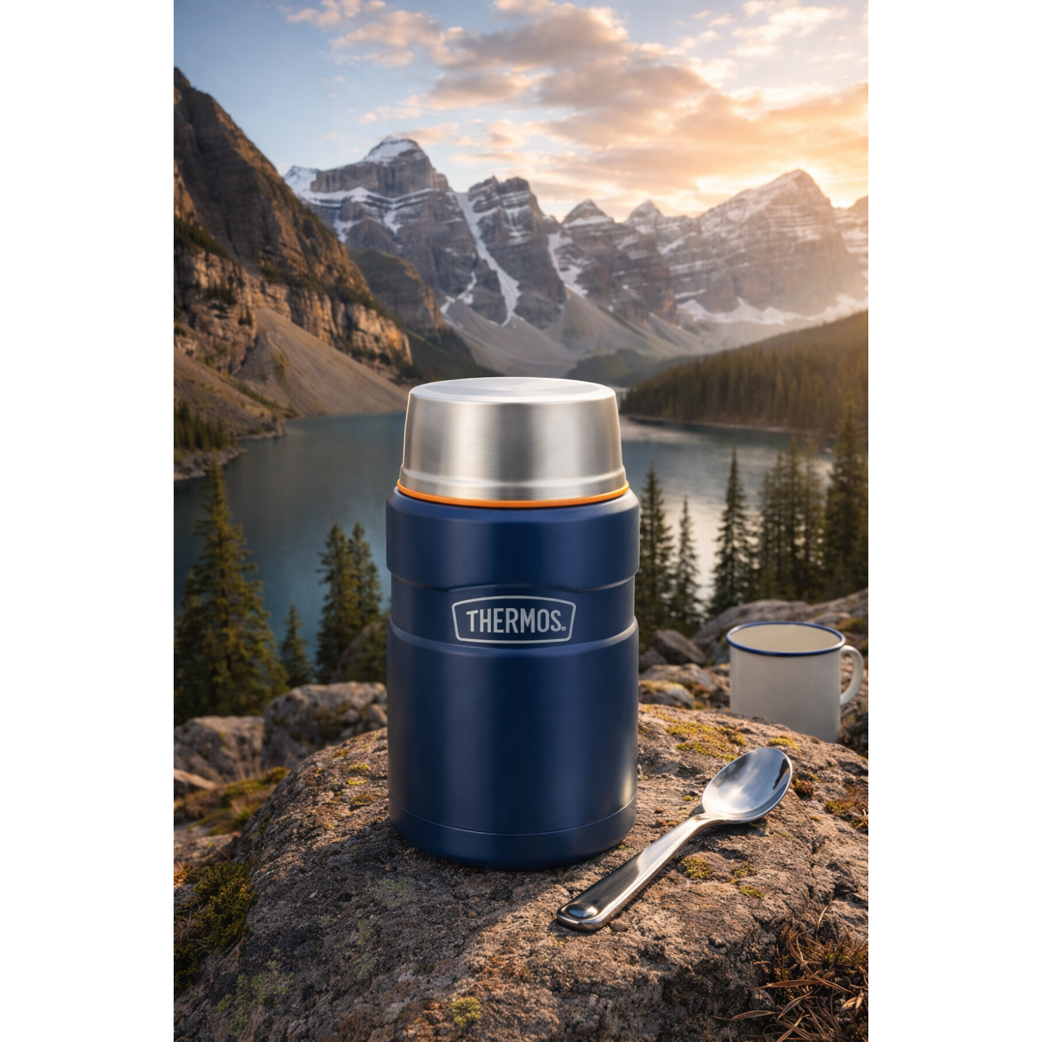 TERMO COMIDA ACERO INOX KING 710ML MATT NAVY-3
