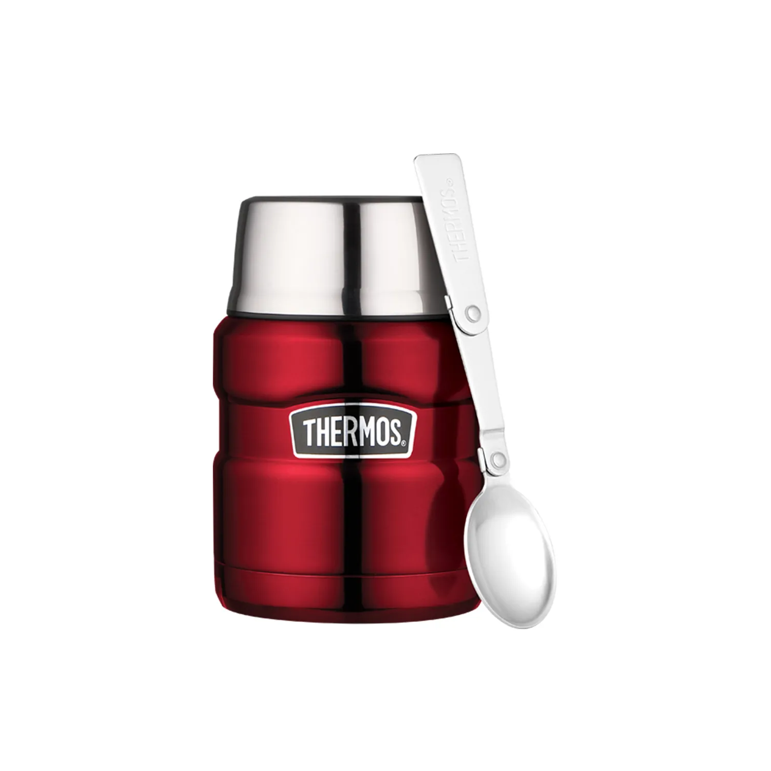TERMO COMIDA  KING ACERO INOX 470 ML ROJO - THERMOS-0