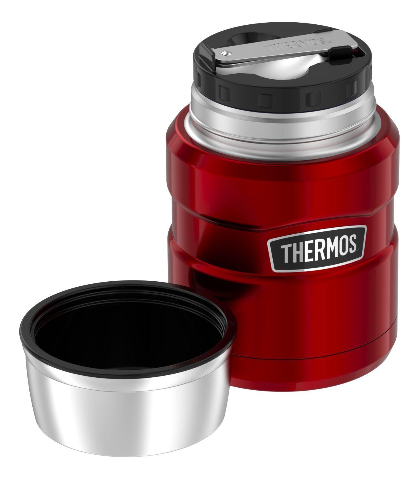 TERMO COMIDA  KING ACERO INOX 470 ML ROJO - THERMOS-4