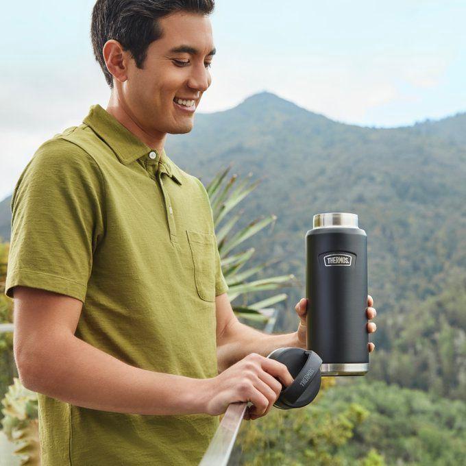 BOTELLA TAPA ACERO INOXIDABLE ICON 1.2L GRAPHITE-5