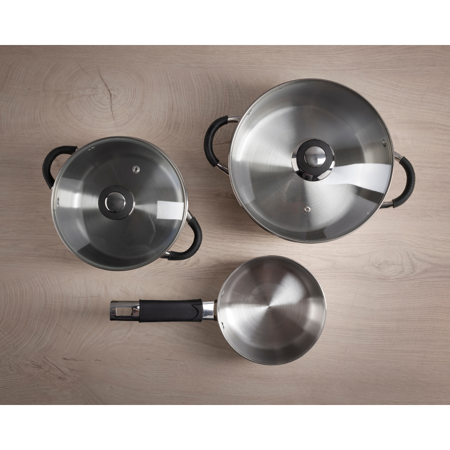 BATERIA 5 PIEZAS ACERO INOXIDABLE BILMA-5