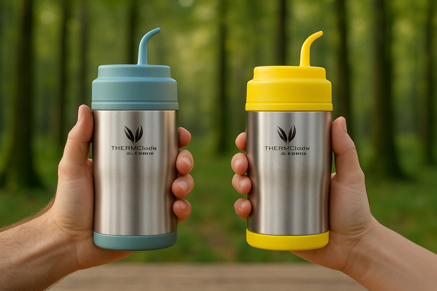TERMO MATERO AMARILLO CON BOMBILLA 450ML-2