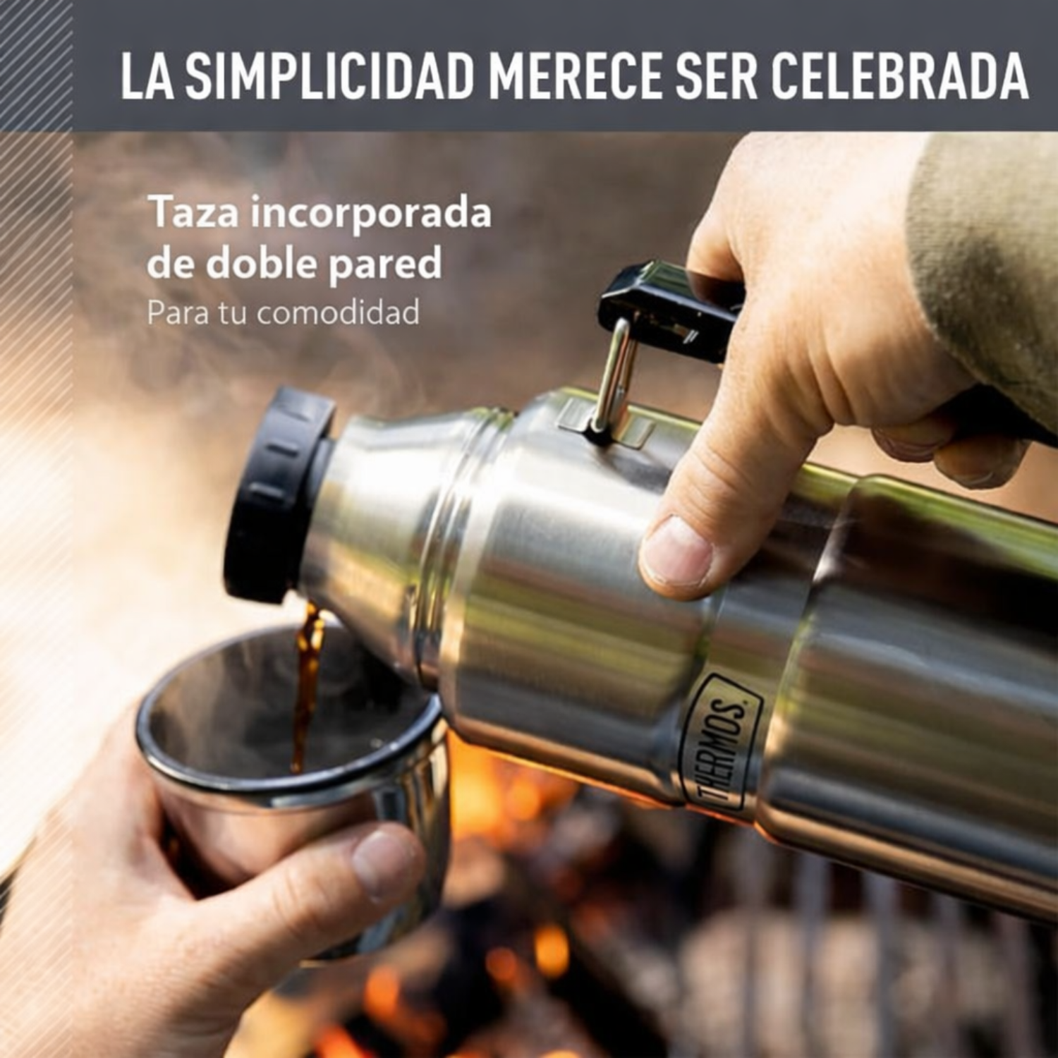 TERMO LIQUIDO KING ACERO INOX 2 LITROS NEGRO - THERMOS-3