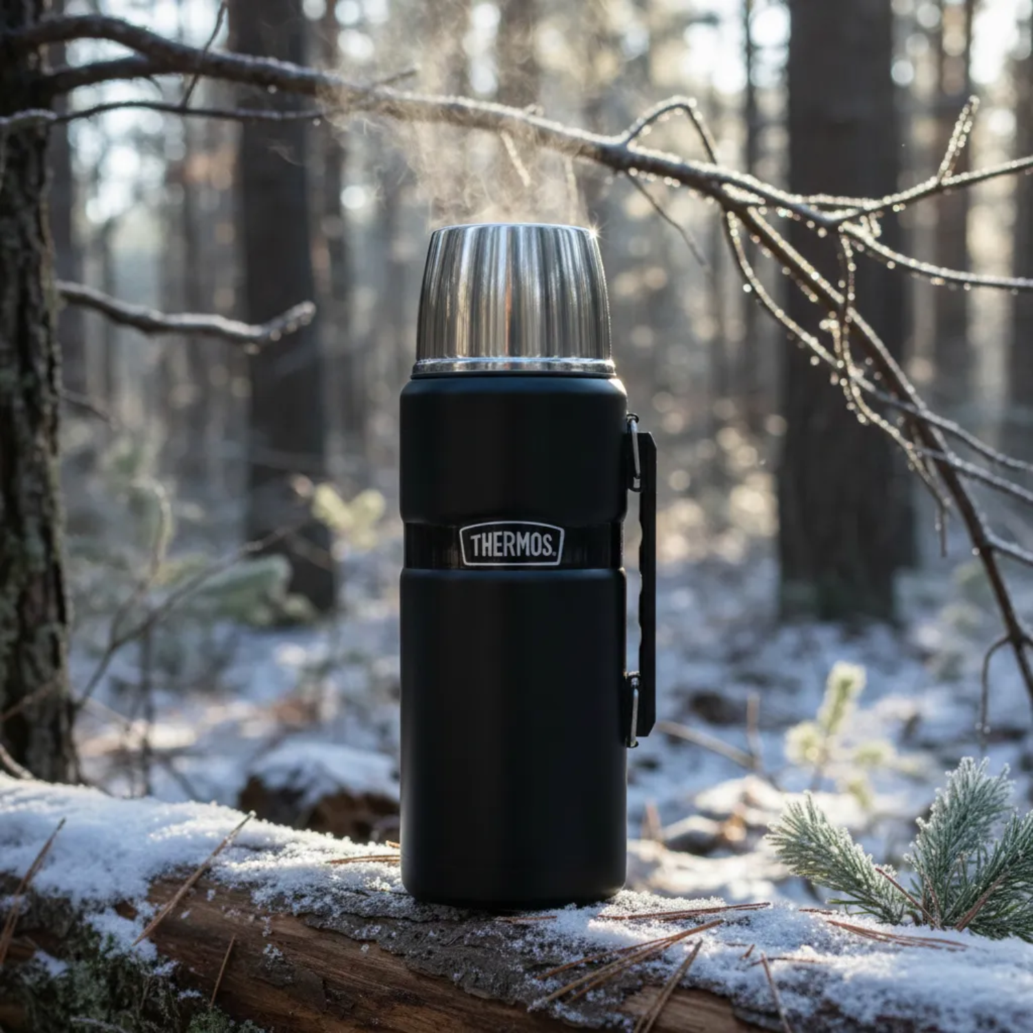 TERMO LIQUIDO KING ACERO INOX 2 LITROS NEGRO - THERMOS-4