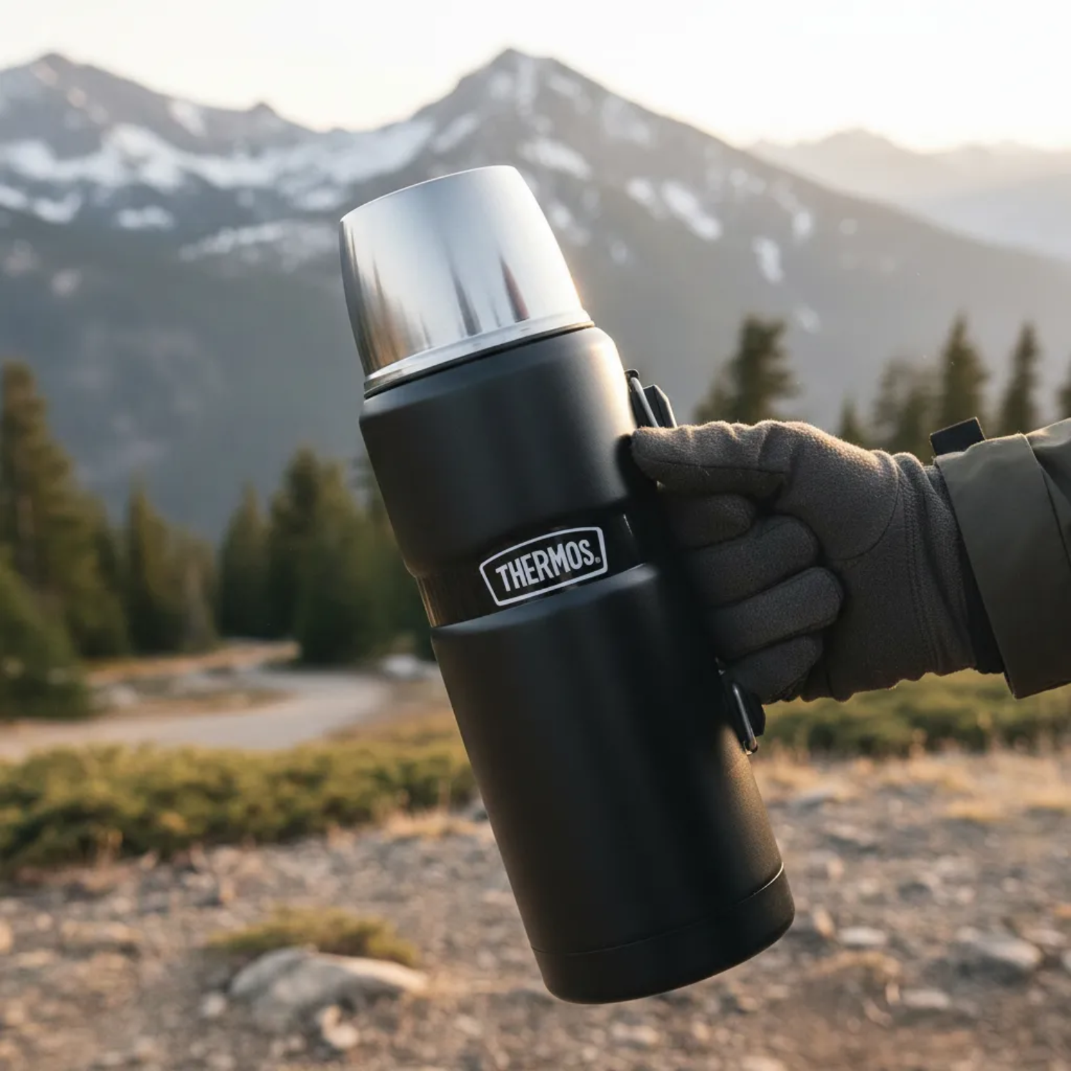 TERMO LIQUIDO KING ACERO INOX 2 LITROS NEGRO - THERMOS-5