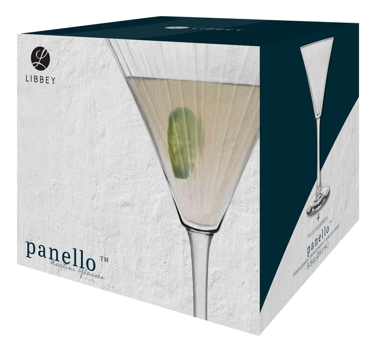 SET 4 COPAS MARTINI PANELLO 280 ML-LIBBEY COLOR AGUA-2