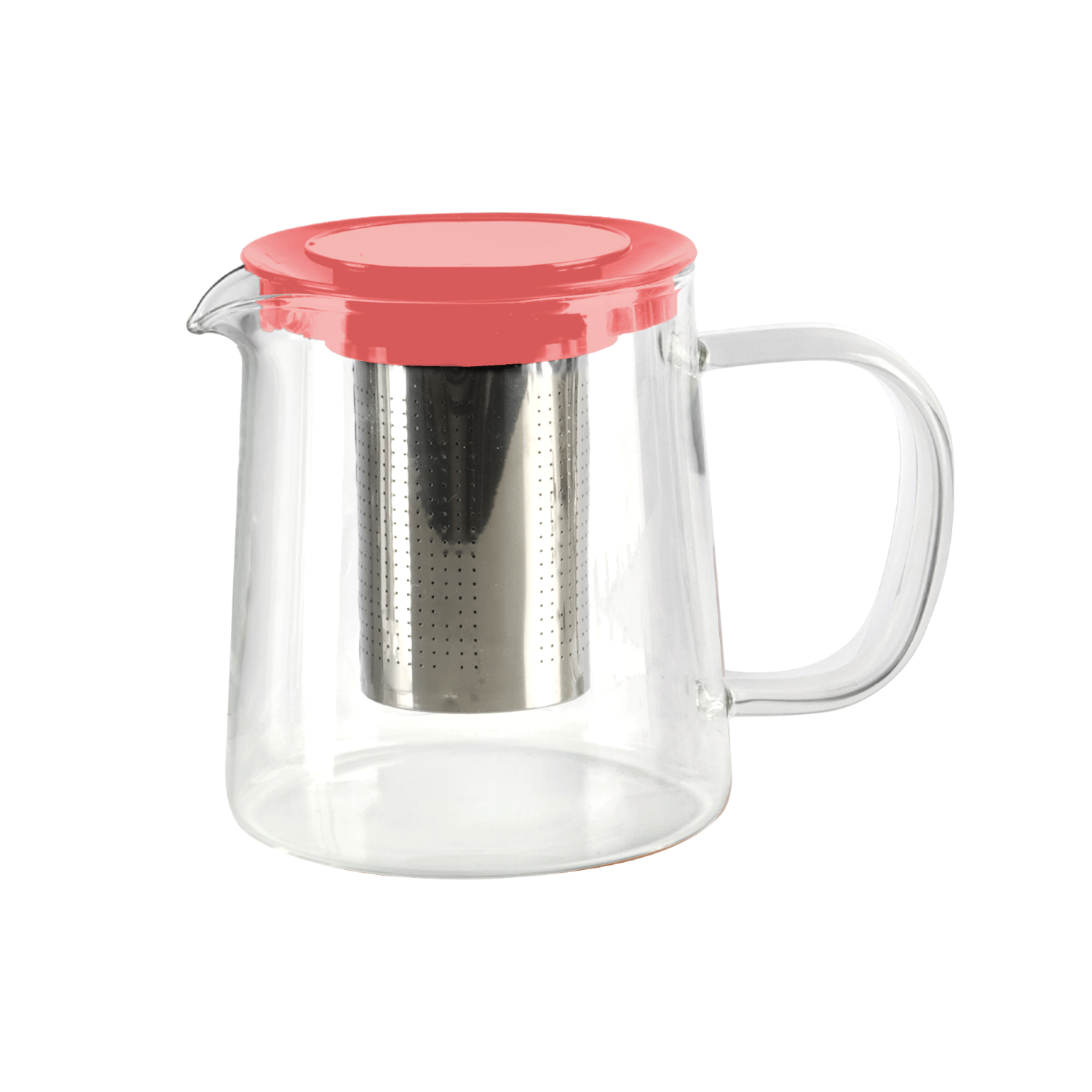 TETERA VIDRIO BOROSILICATO CON INFUSOR 850 ML SALMON-0