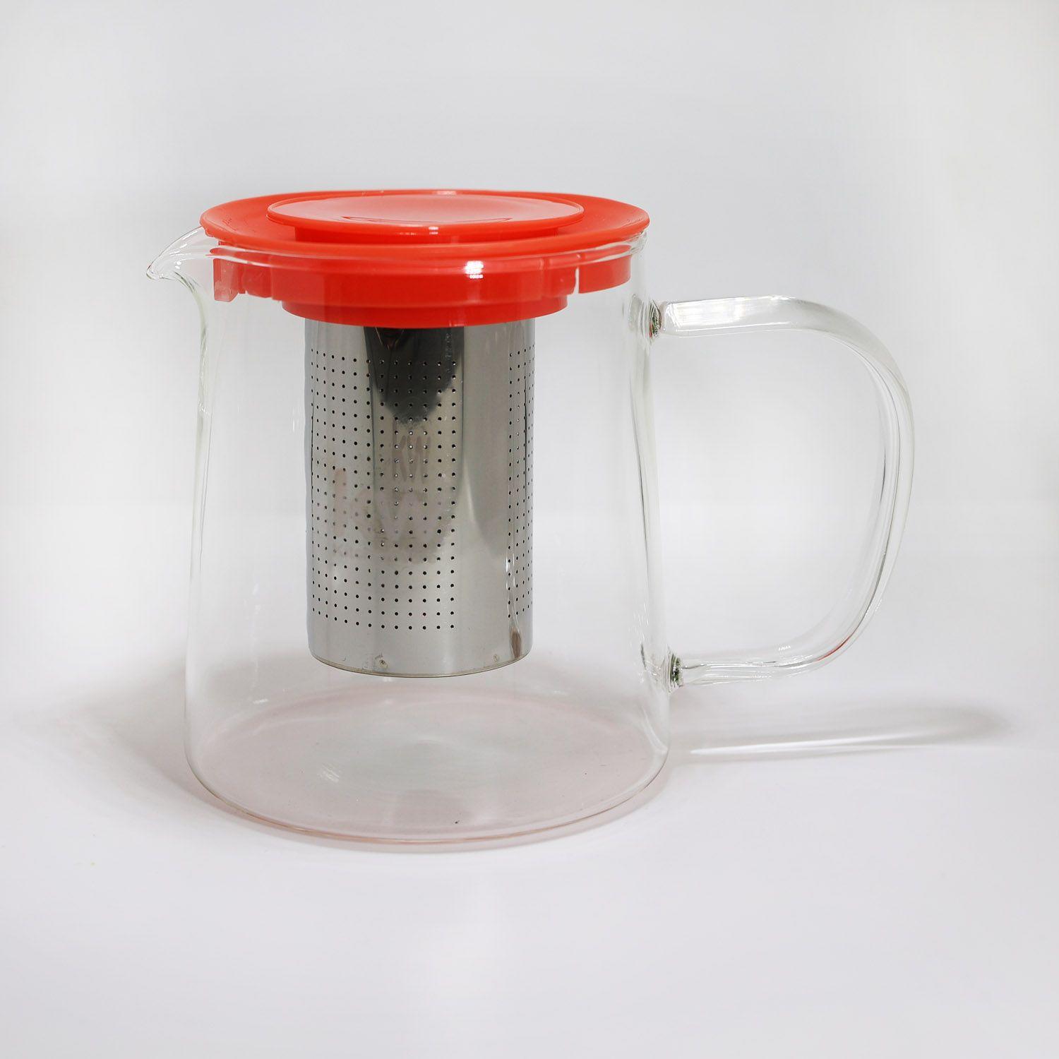 TETERA VIDRIO BOROSILICATO CON INFUSOR 850 ML SALMON-3