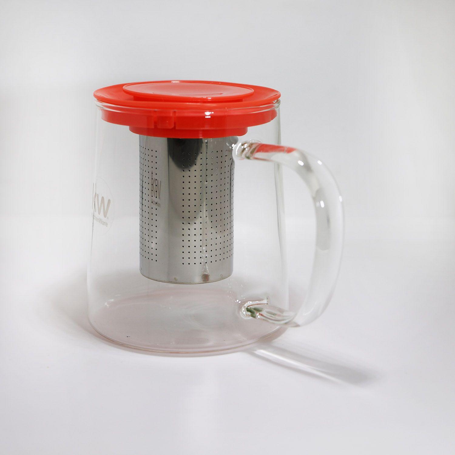 TETERA VIDRIO BOROSILICATO CON INFUSOR 850 ML SALMON-4
