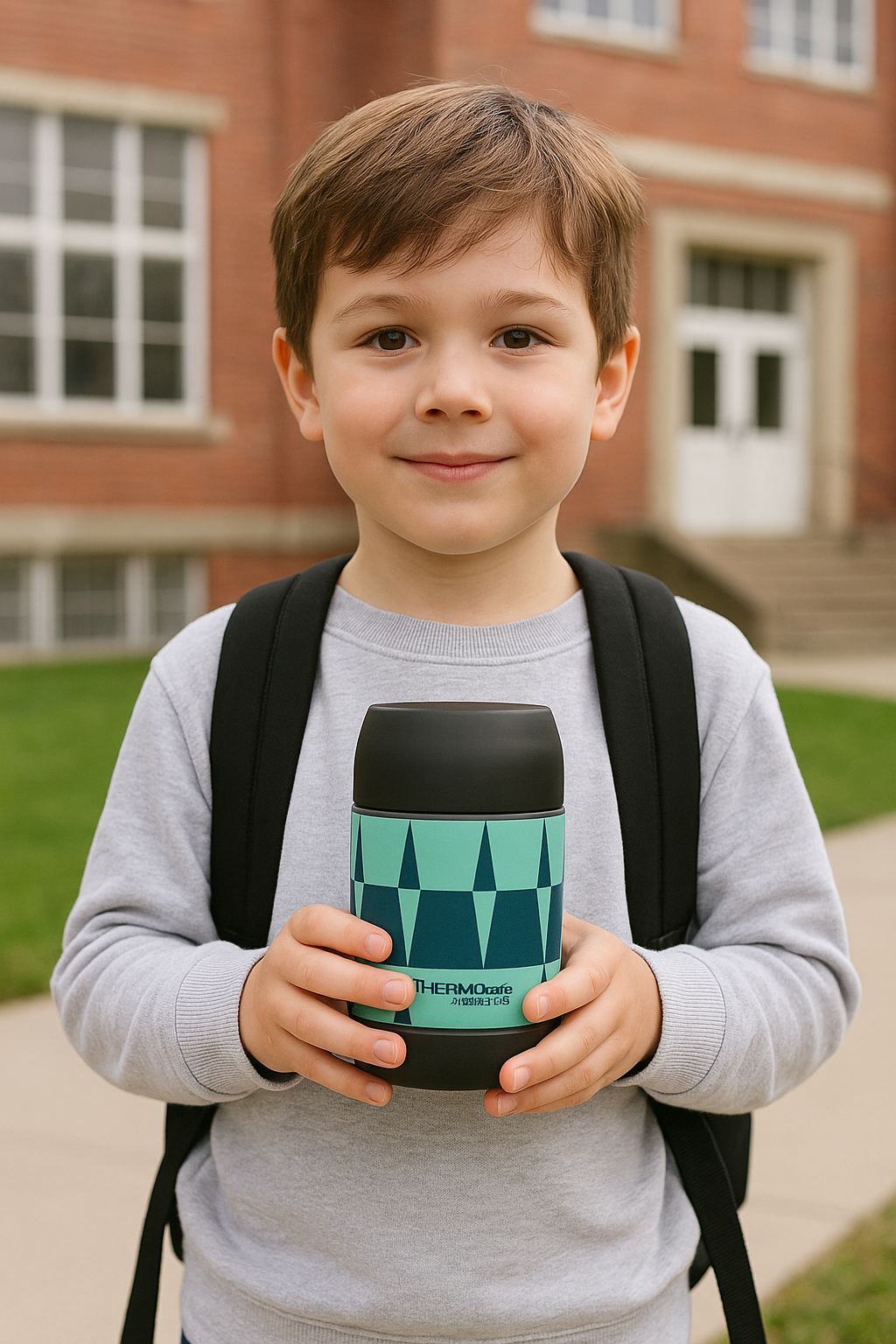 TERMO COMIDA KIDS ACERO INOXIDABLE AZUL 500 ML-2