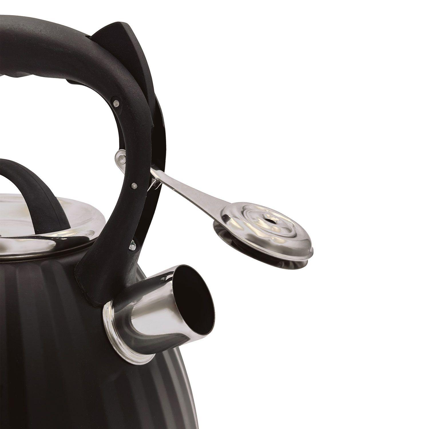 TETERA DE ACERO INOXIDABLE VINTAGE NEGRA 3LT-2