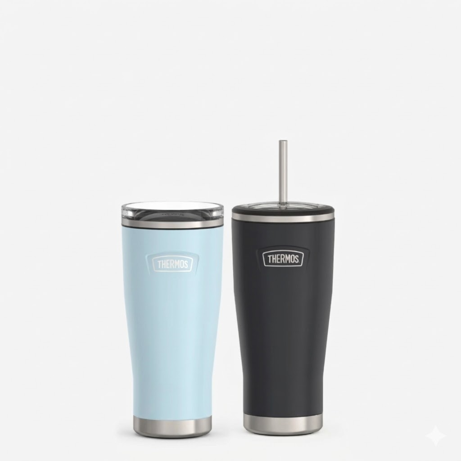 SET VASO GLACIER Y MUG GRAFITO ICON ACERO INOX 710ML-1