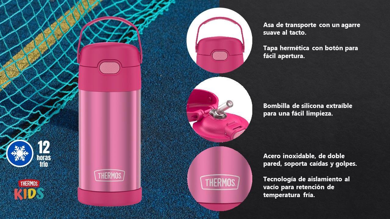 BOTELLA THERMOS ACERO INOXIDABLE ASA KIDS TURQUESA 355 ML-3