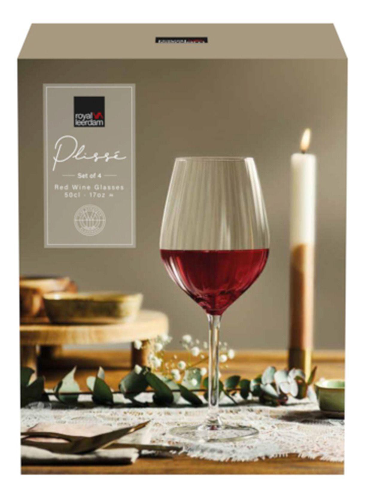 SET 4 COPAS VINO TINTO PLISSE 500 ML-2