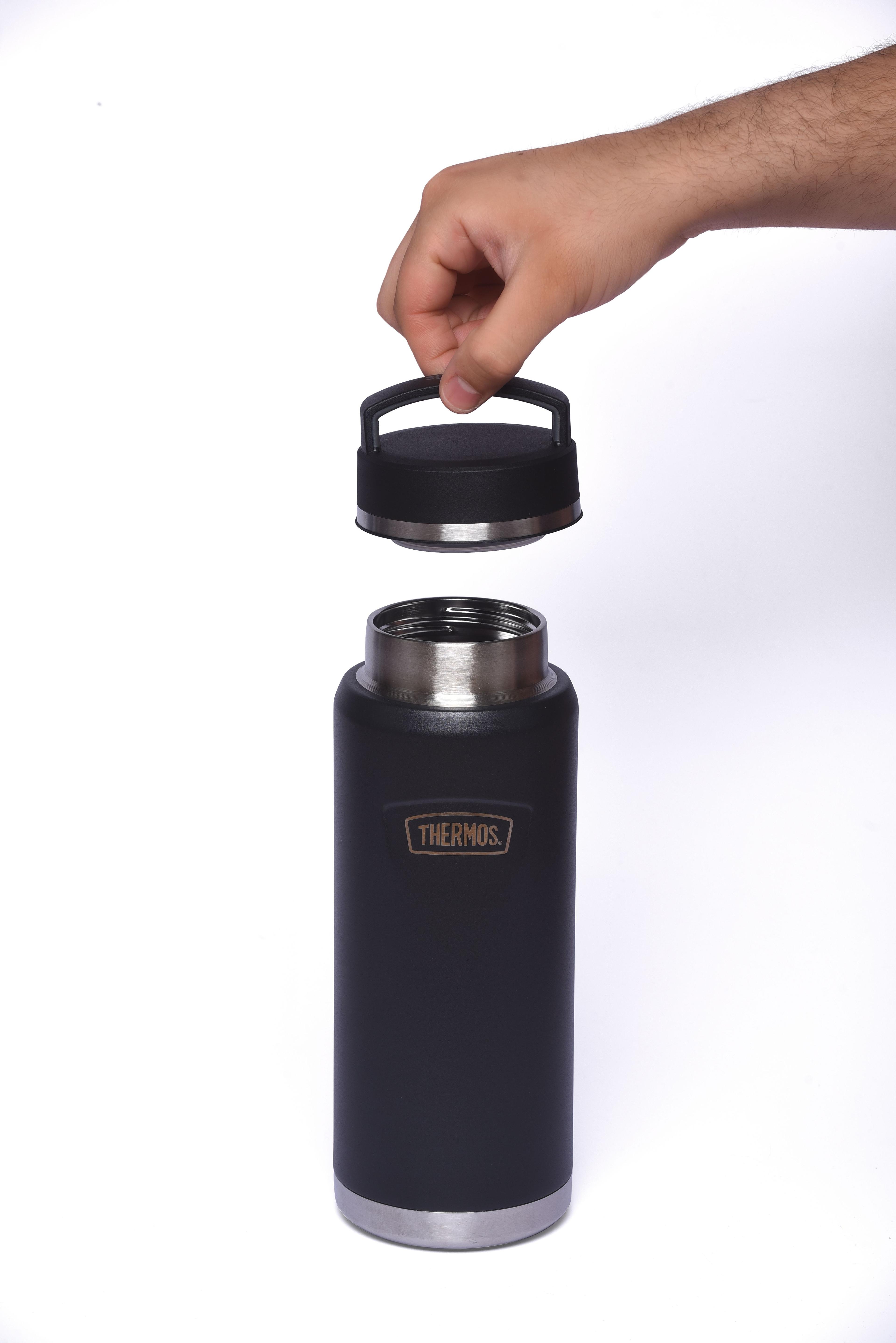 BOTELLA HIDRATACIÓN ICON ACERO INOXIDABLE 1.2LT GRAFITO-2